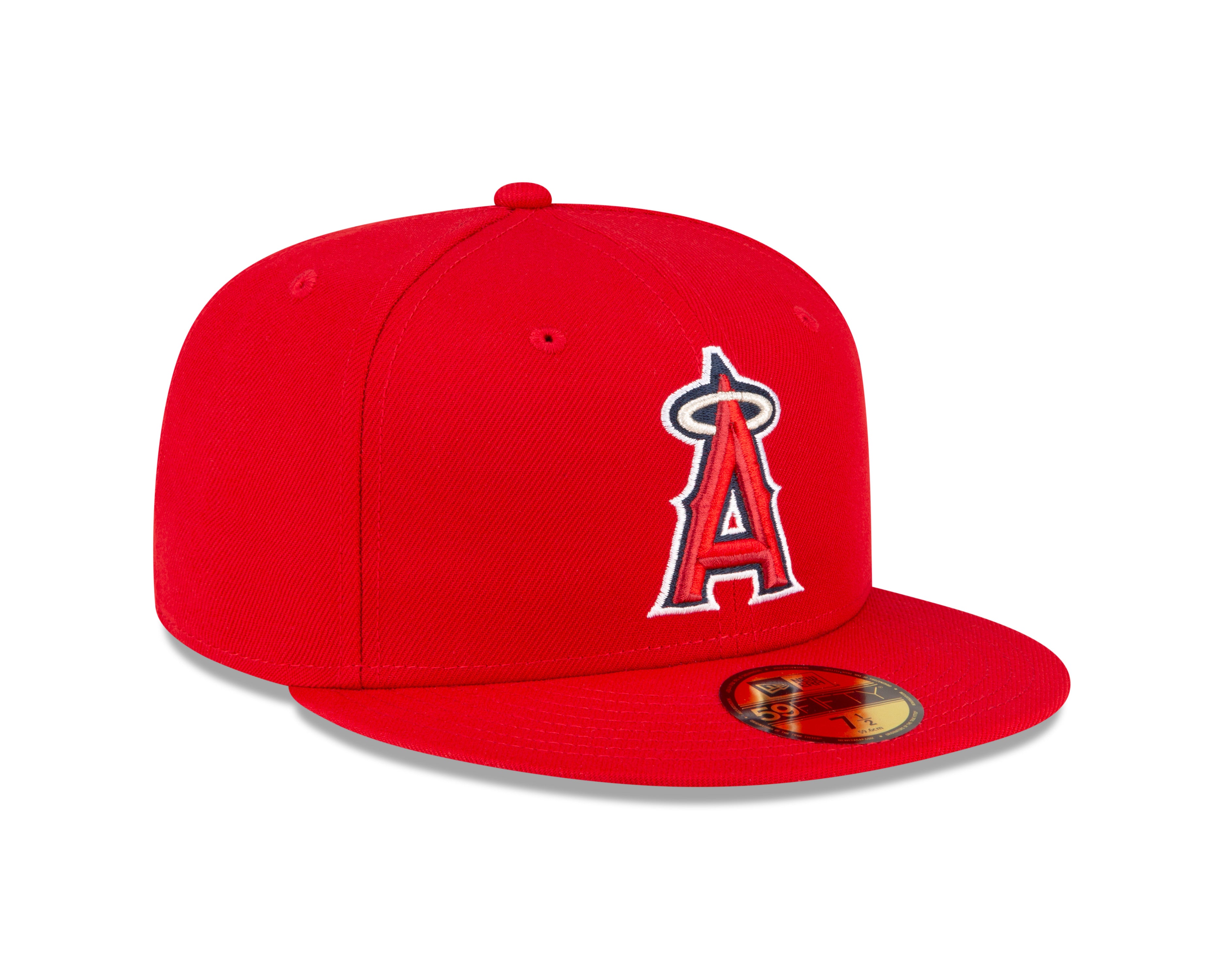 Los Angeles Angels MLB New Era Casquette ajustée 59Fifty Authentic Collection On Field pour hommes de coloris rouge 