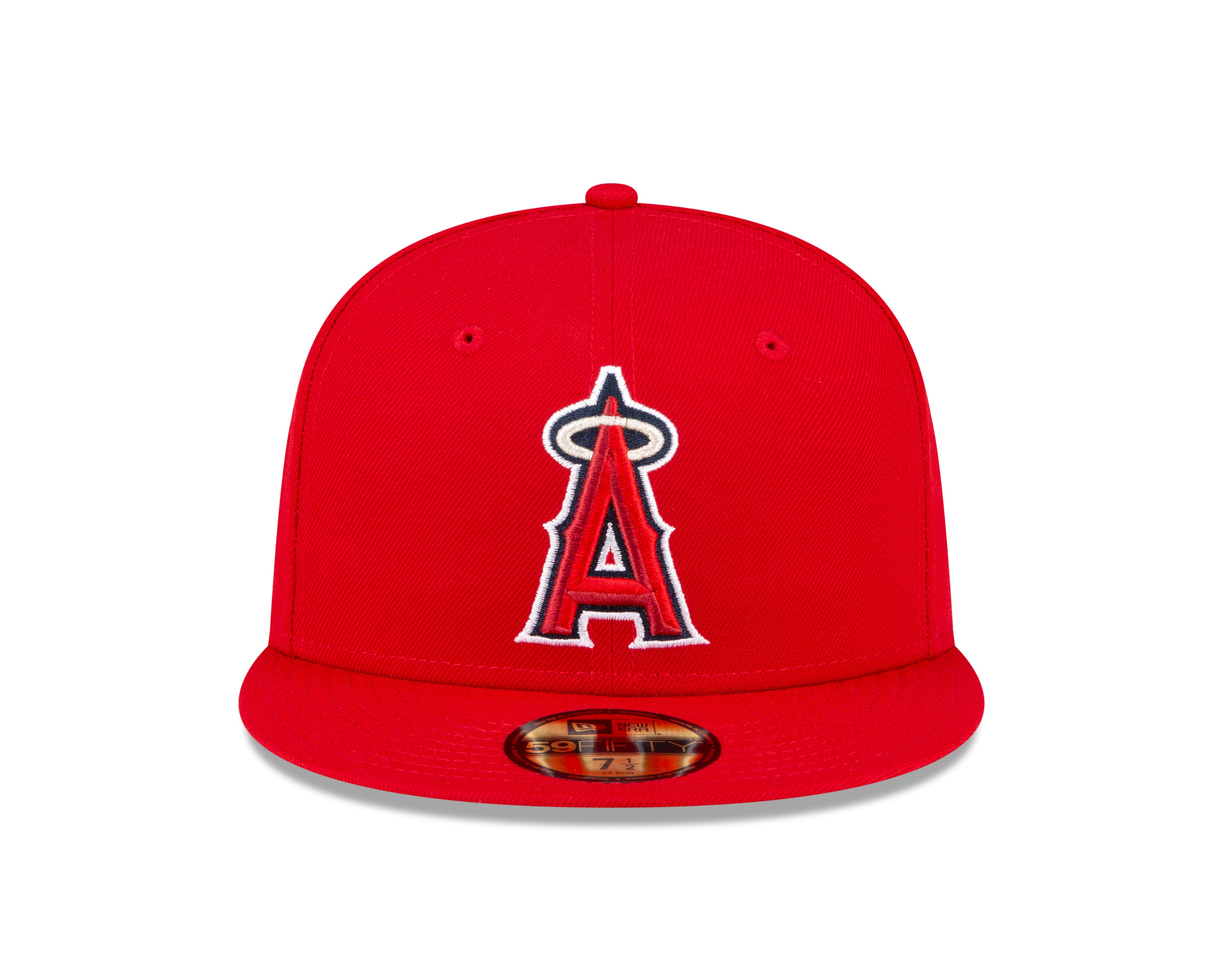 Los Angeles Angels MLB New Era Casquette ajustée 59Fifty Authentic Collection On Field pour hommes de coloris rouge 