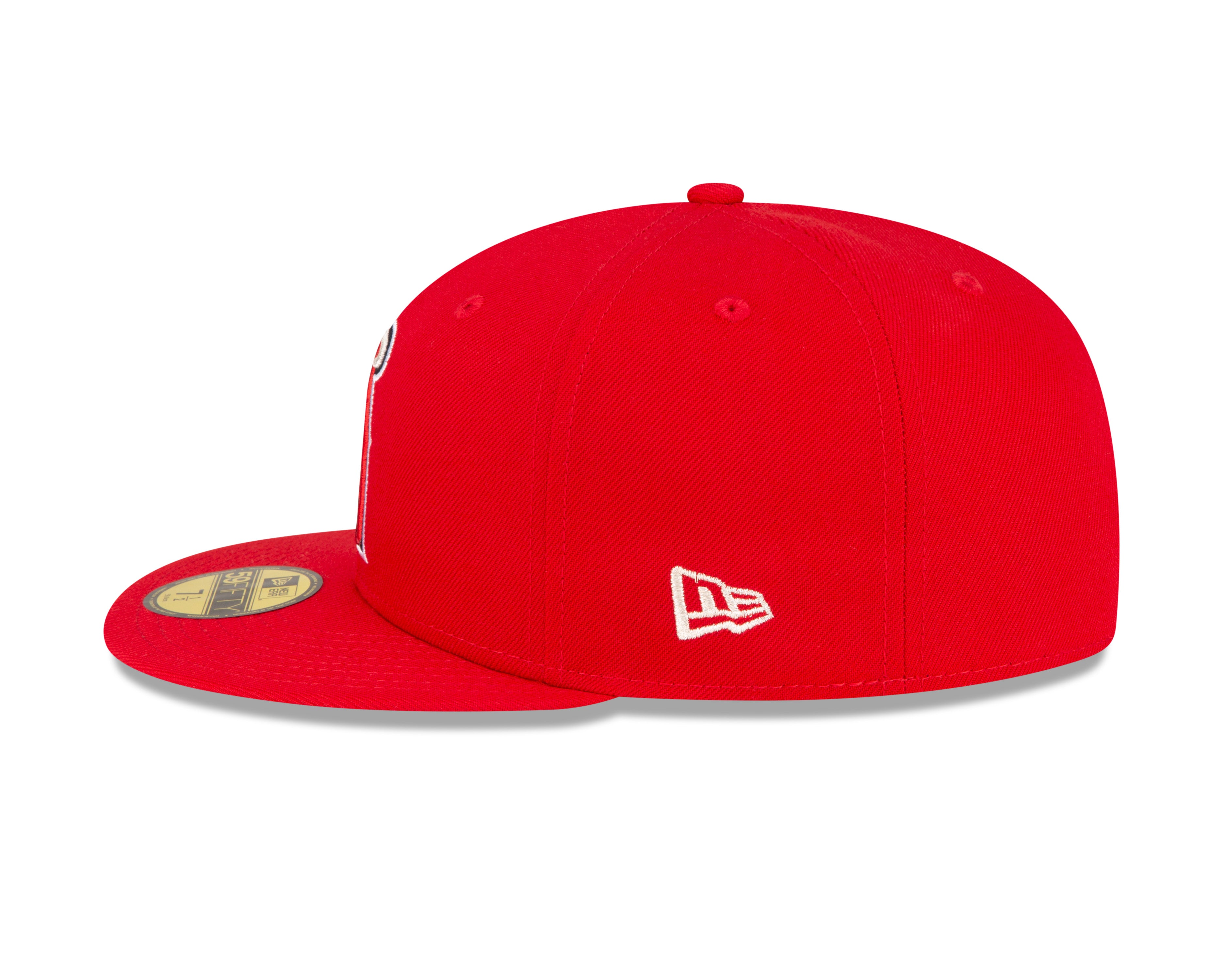 Los Angeles Angels MLB New Era Casquette ajustée 59Fifty Authentic Collection On Field pour hommes de coloris rouge 