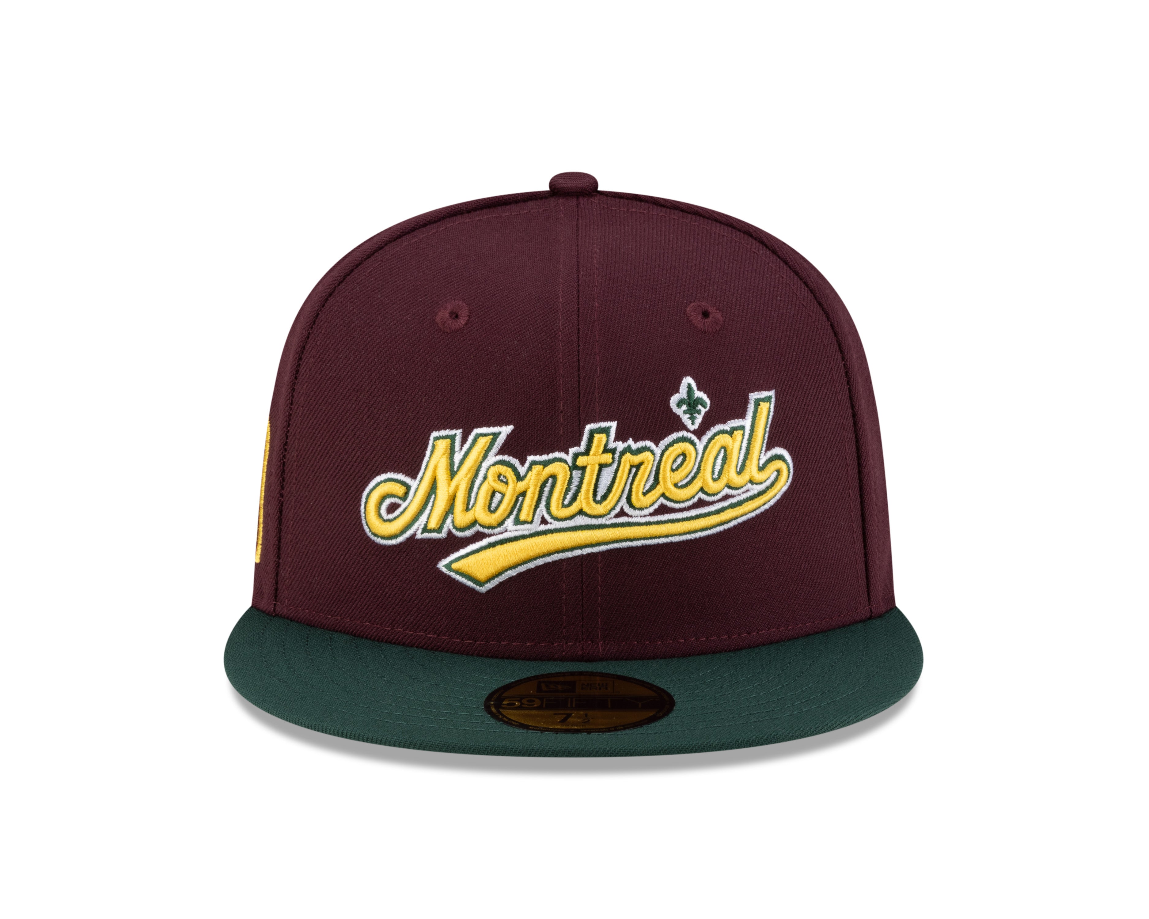 Expos de Montréal MLB New Era pour hommes marron/vert 59Fifty Olympic Stadium Patch Cooperstown Casquette ajustée