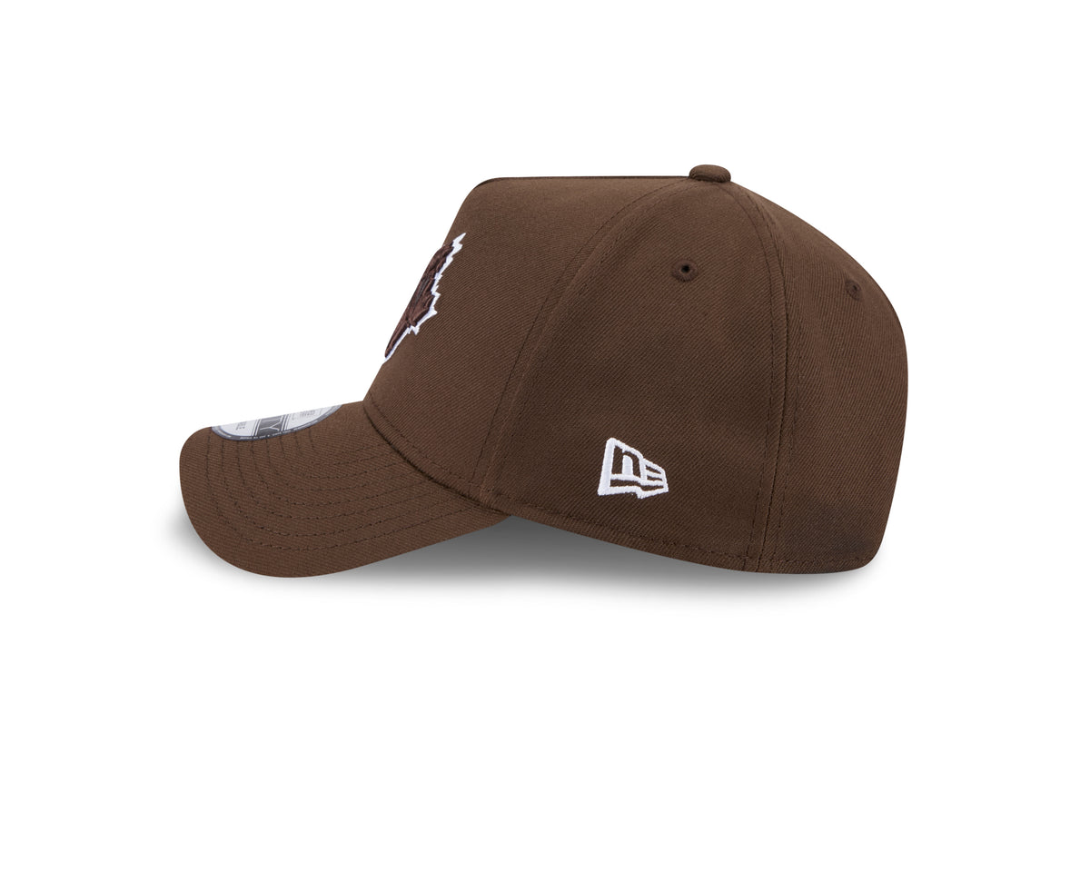 Toronto Blue Jays MLB New Era Men's Brown 9Forty A-Frame Snapback Hat