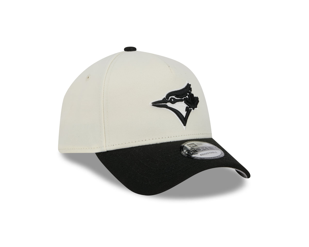 Toronto Blue Jays MLB New Era Men's Charcoal/Black 9Forty A-Frame Snapback Hat