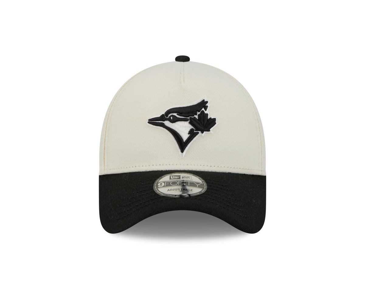 Toronto Blue Jays MLB New Era Men's Charcoal/Black 9Forty A-Frame Snapback Hat