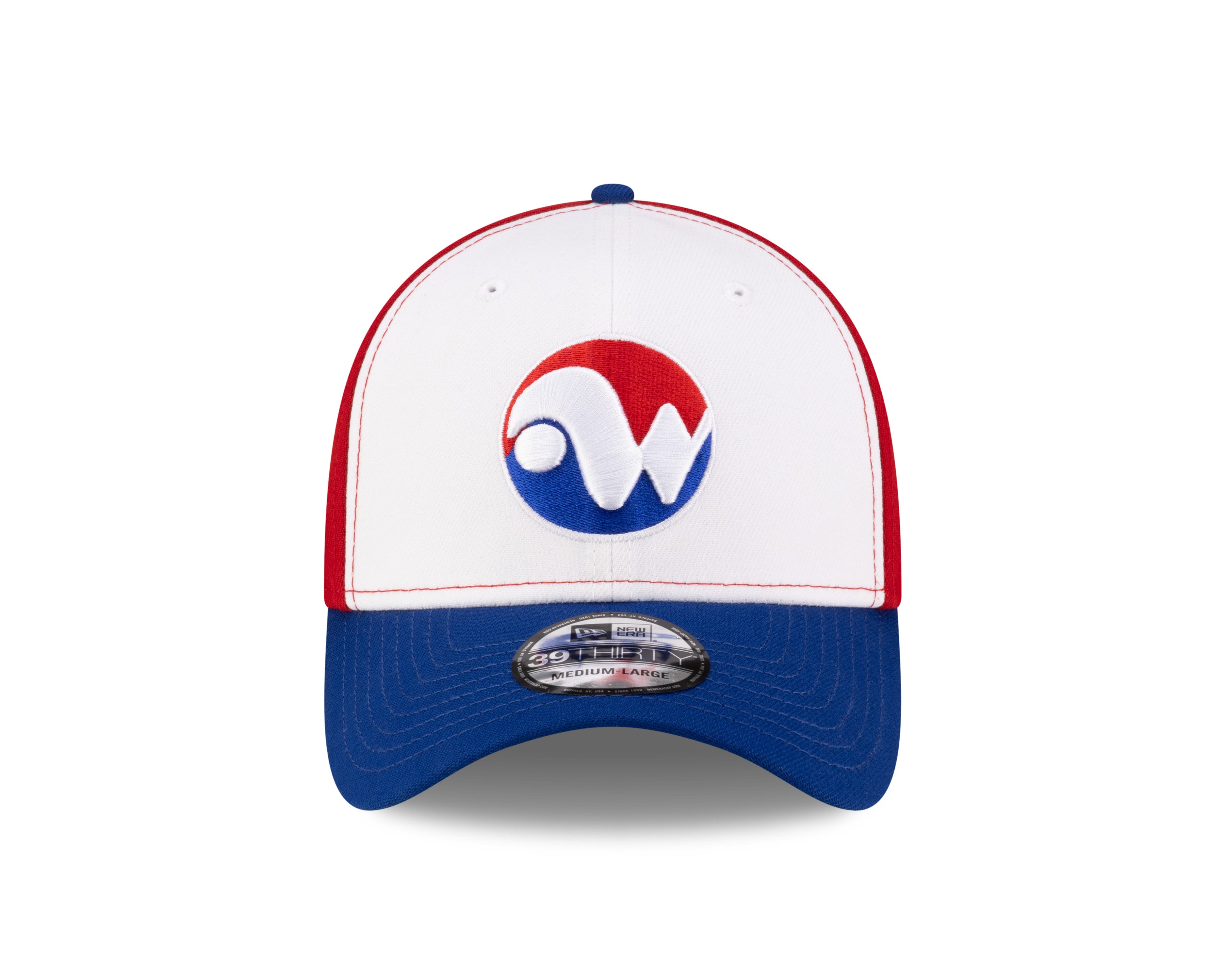 Casquette extensible tricolore 39Thirty Hometown Collection MiLB New Era pour hommes de Winnipeg Whips