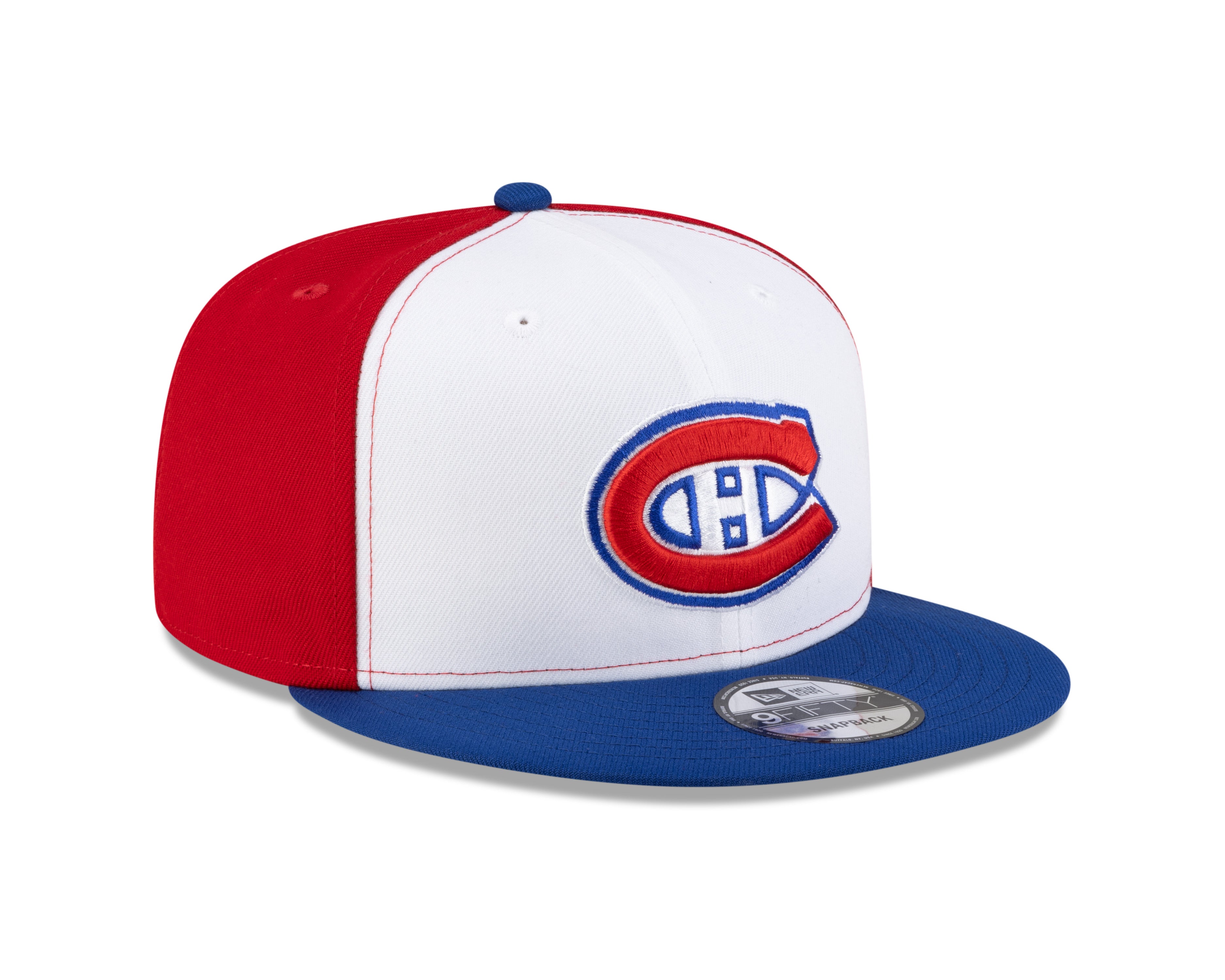 Casquette snapback tricolore 9Fifty de la LNH des Canadiens de Montréal de New Era pour homme