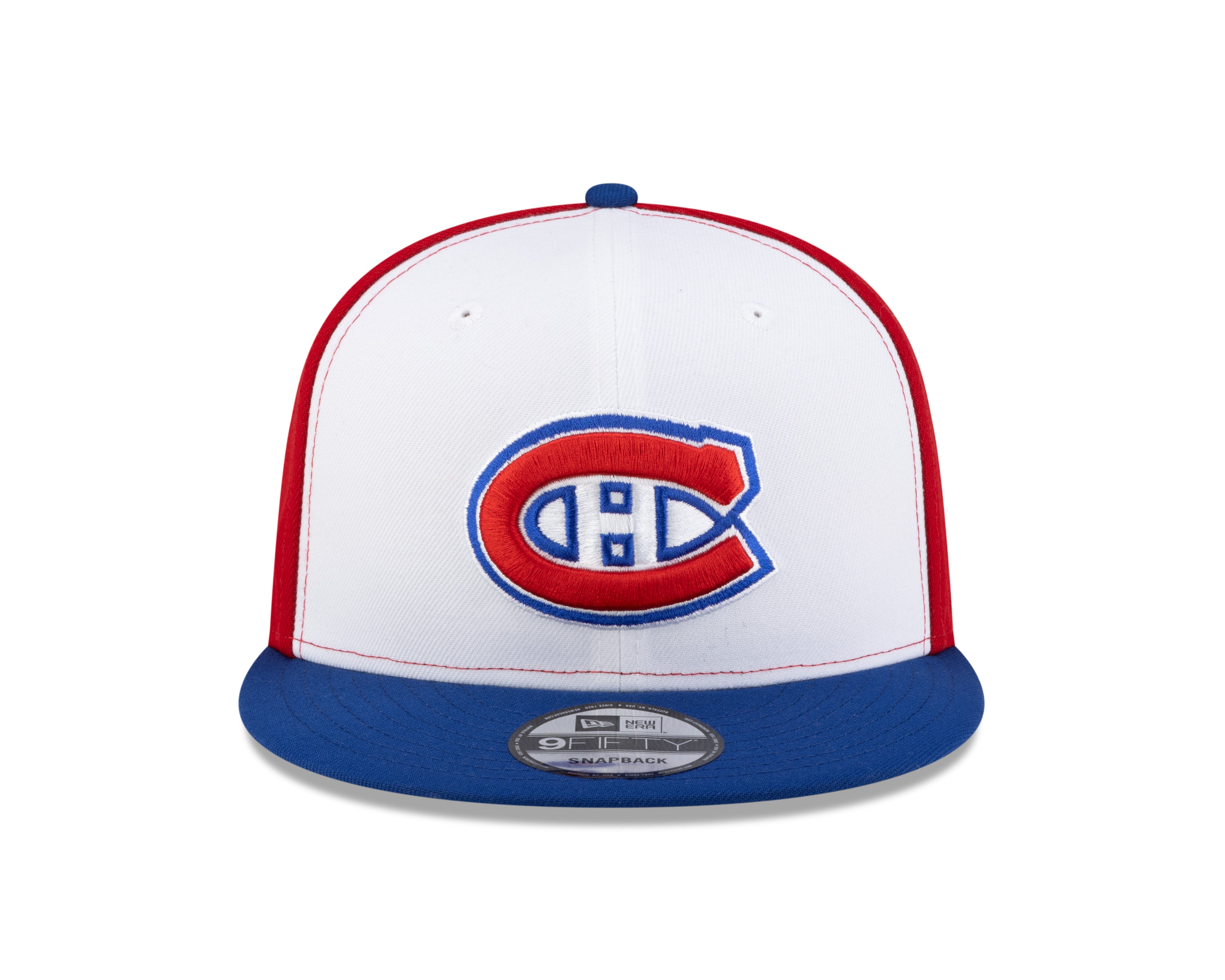 Casquette snapback tricolore 9Fifty de la LNH des Canadiens de Montréal de New Era pour homme