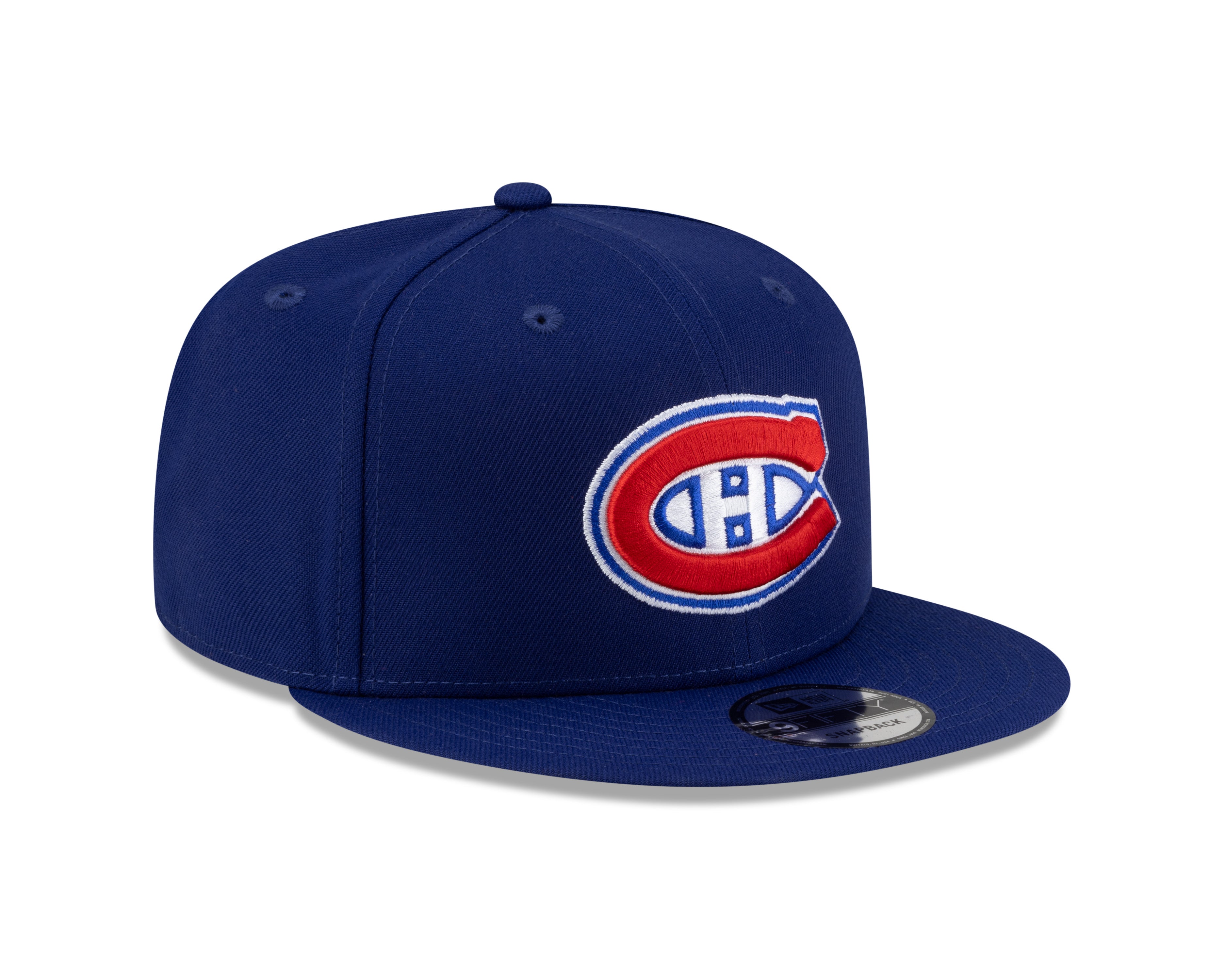 Casquette Snapback 9Fifty Basic bleu royal pour homme des Canadiens de Montréal de la LNH de New Era
