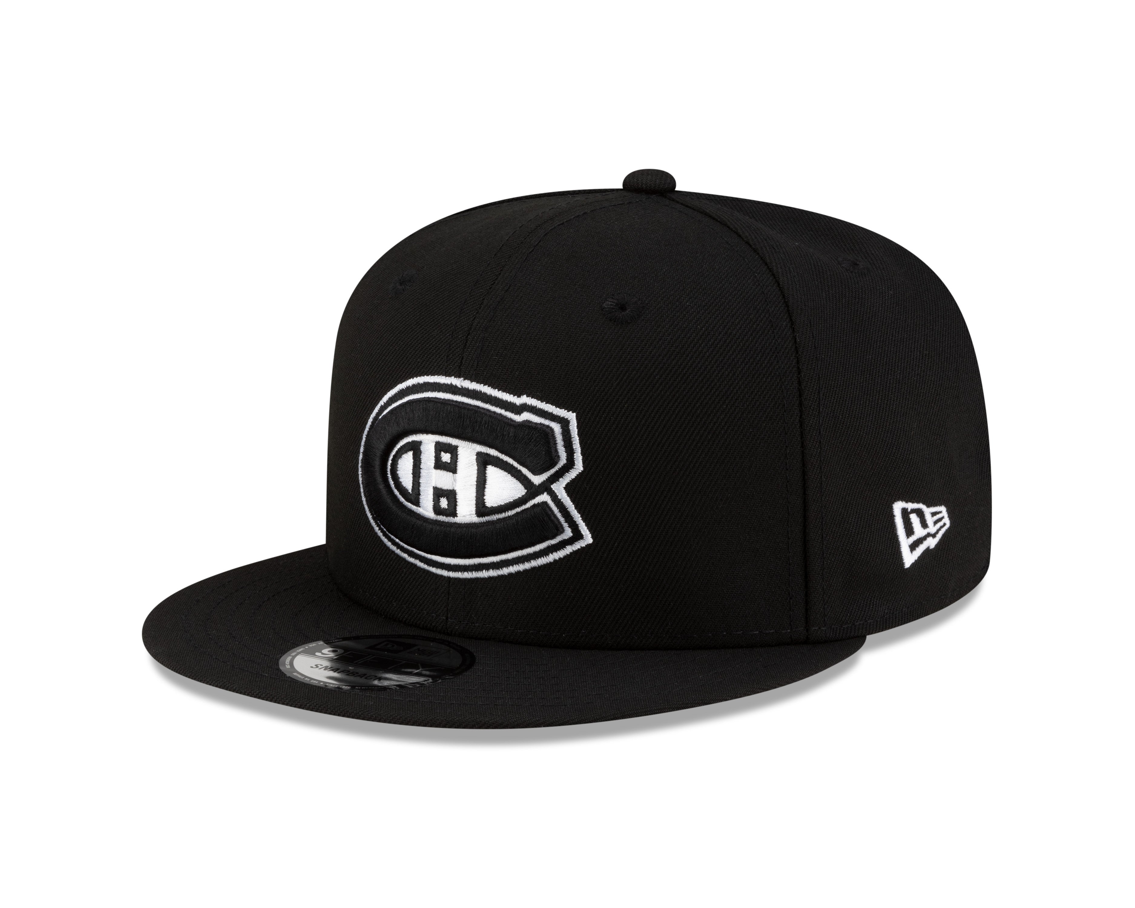 Montreal Canadiens NHL New Era Men's Black/White 9Fifty Basic Snapback