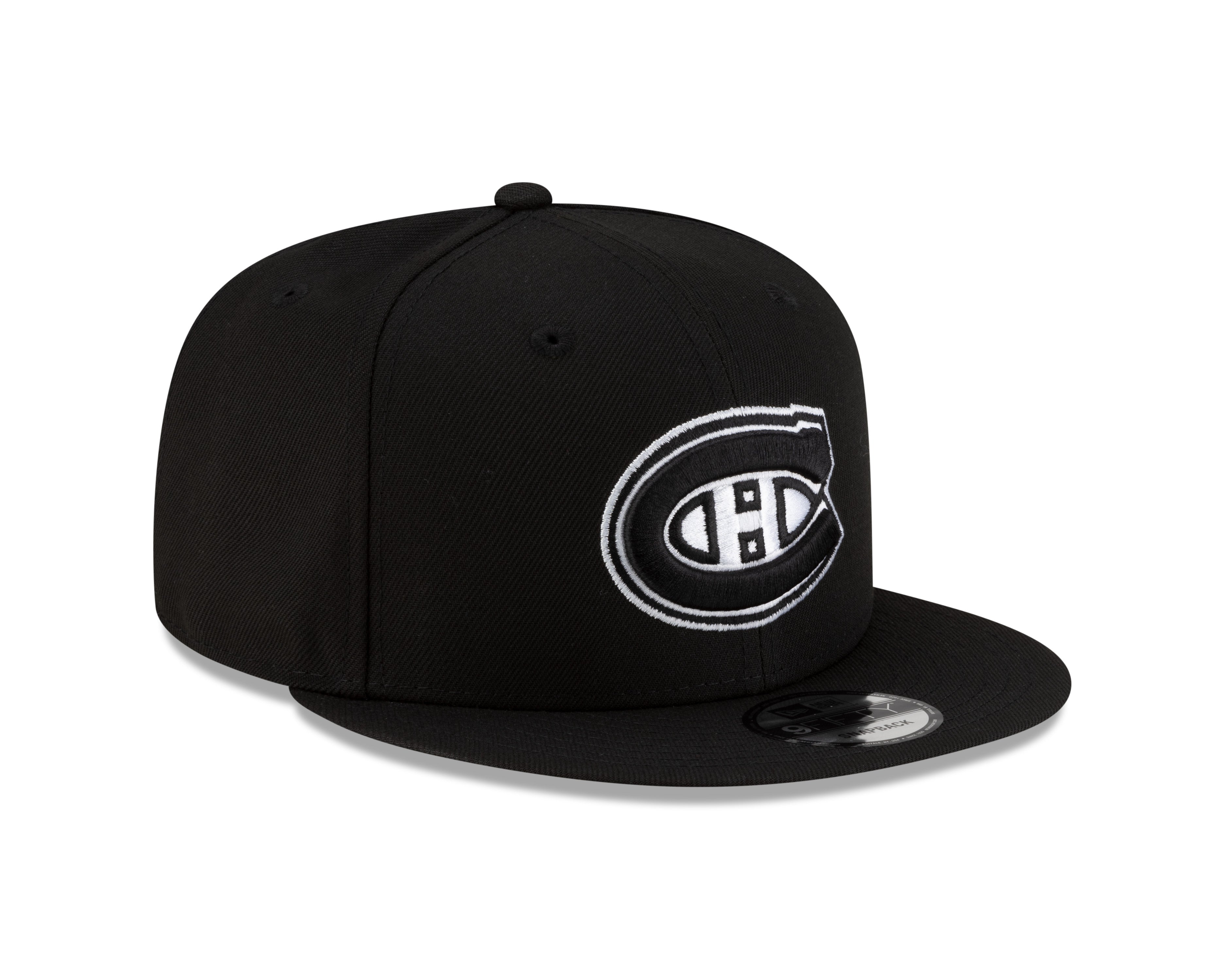 Montreal Canadiens NHL New Era Men's Black/White 9Fifty Basic Snapback
