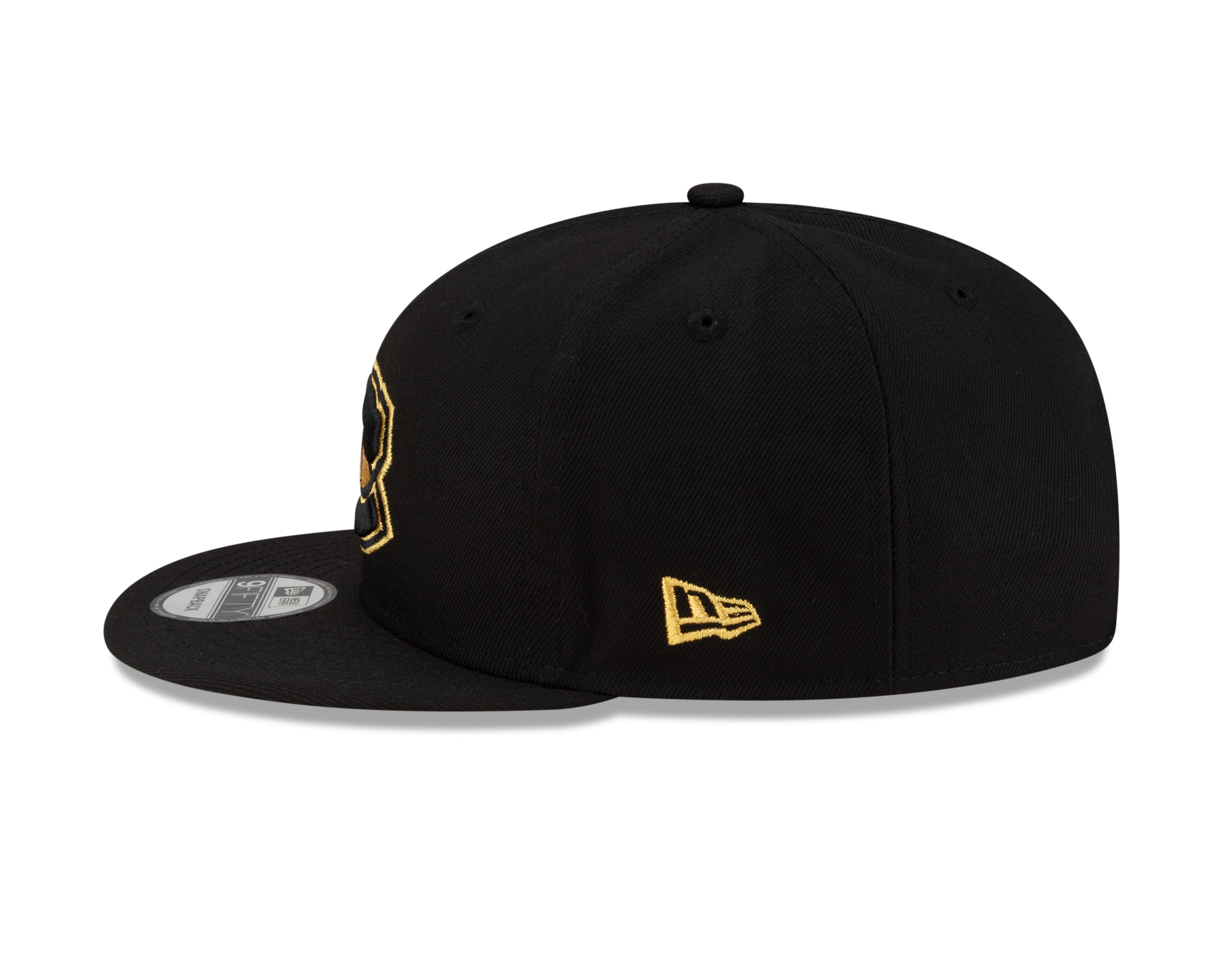 Montreal Canadiens NHL New Era Men's Black 9Fifty Gold Logo Snapback