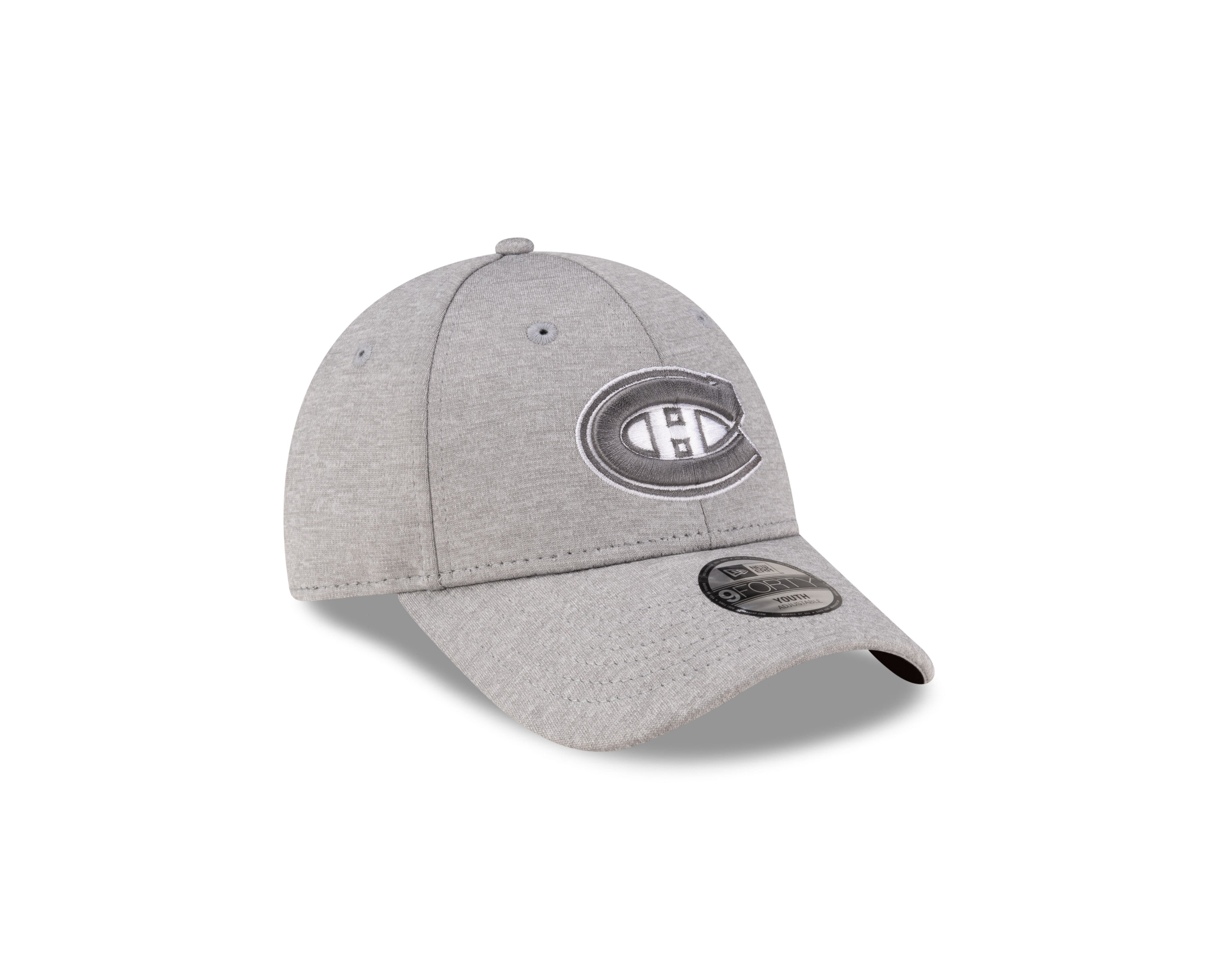 Casquette ajustable 9Forty grise pour jeunes Canadiens de Montréal NHL New Era