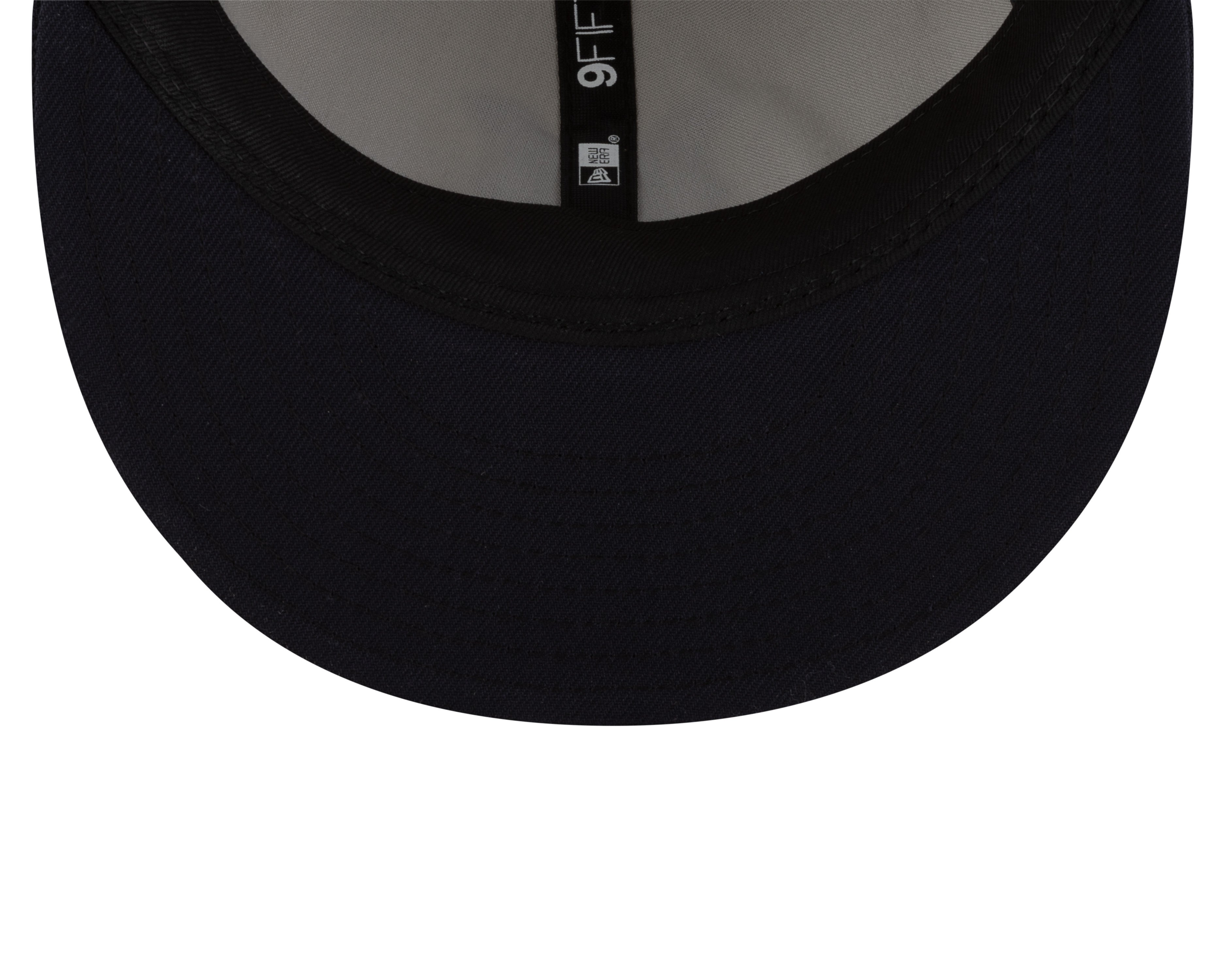 Casquette Snapback rétro 9Fifty pour homme des Royals de Montréal MiLB New Era Chrome blanc/bleu marine