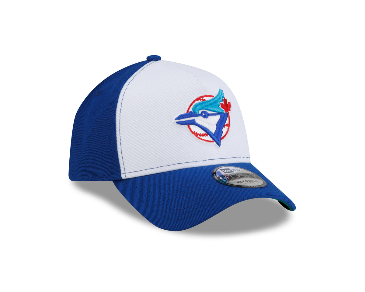 Toronto Blue Jays MLB New Era Men's Royal/White Cooperstown 9Forty A-Frame On Field Snapback Hat
