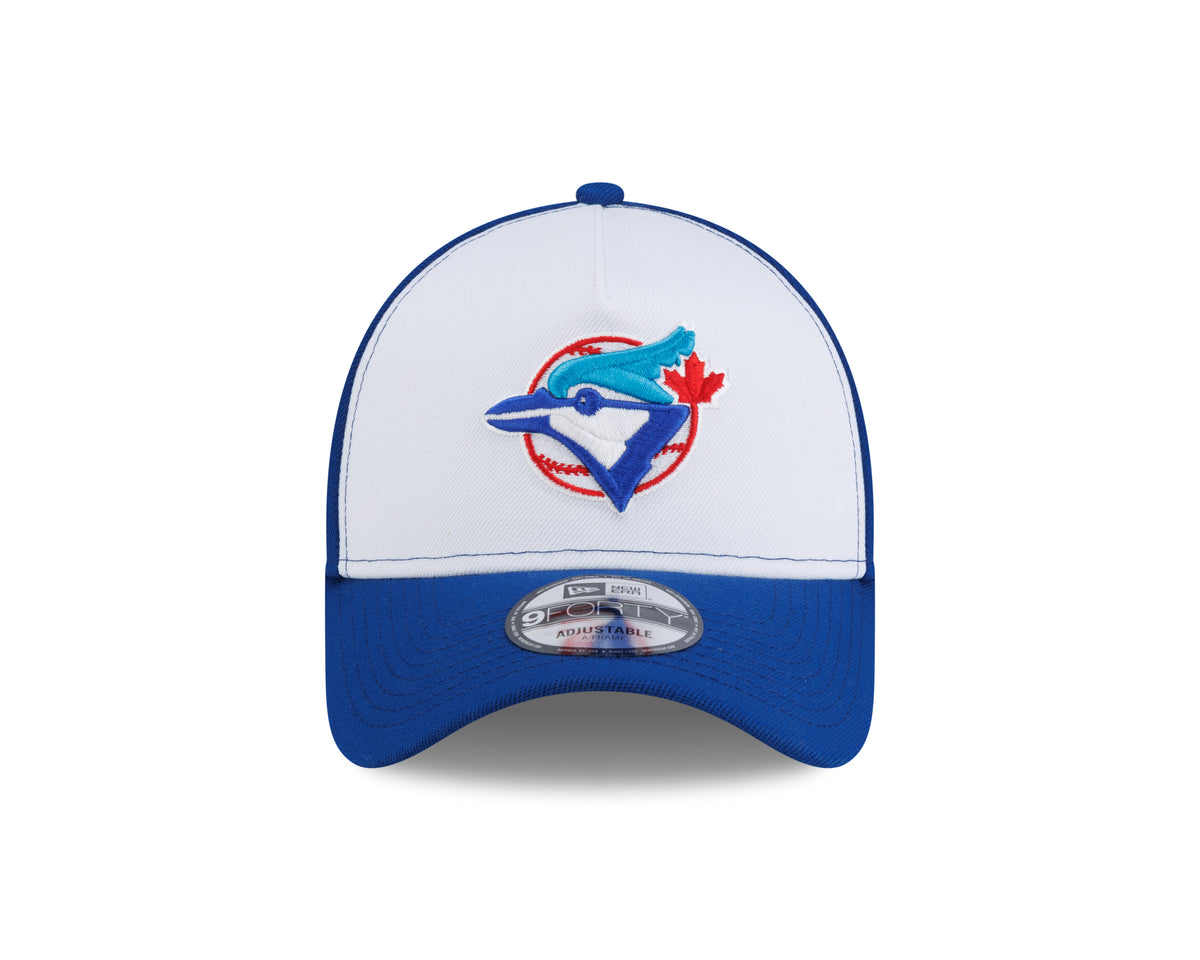 Toronto Blue Jays MLB New Era Men's Royal/White Cooperstown 9Forty A-Frame On Field Snapback Hat