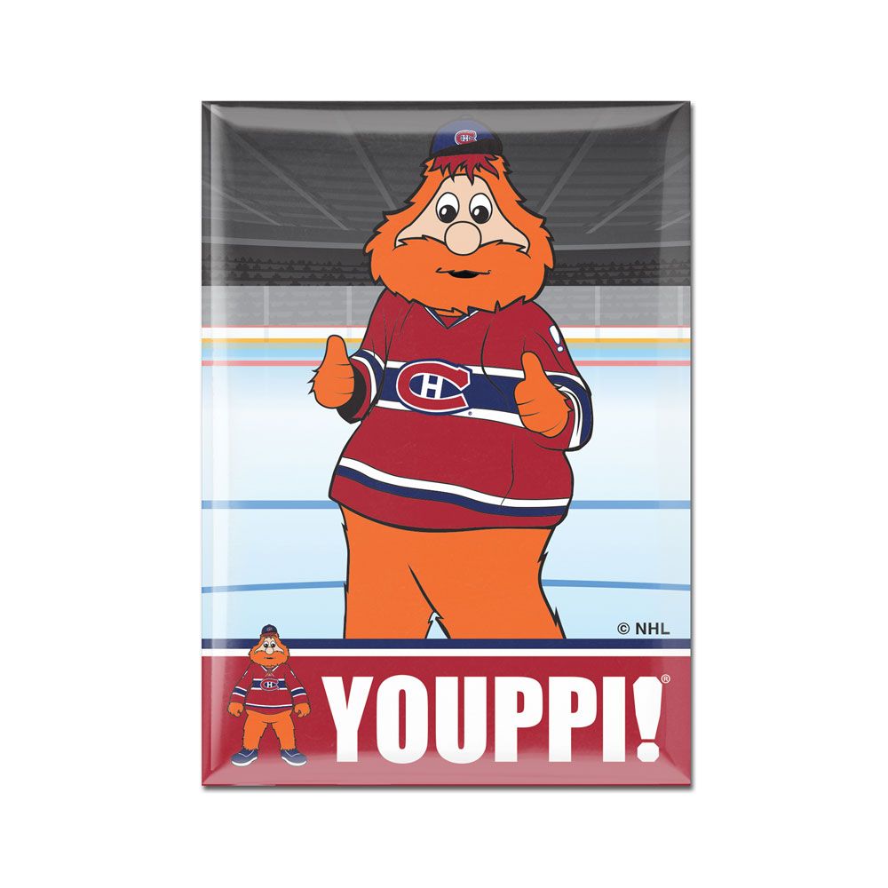 Youppi Montreal Canadiens NHL WinCraft 2.5"x3.5" Metal Team Magnet