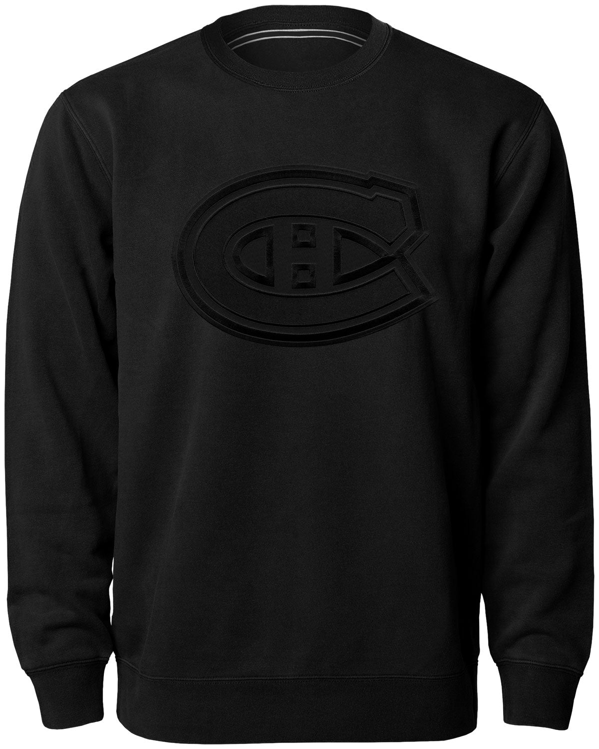Montreal Canadiens NHL Bulletin Men's Black On Black Express Crew Sweater