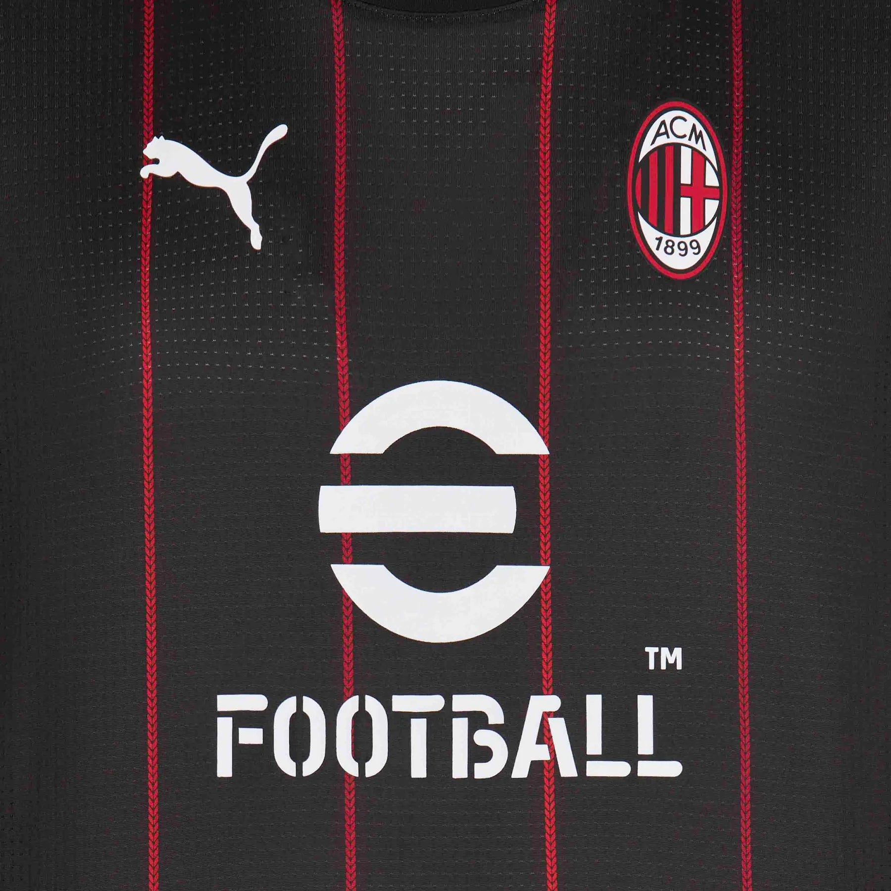 AC Milan Serie A Puma Men's Black 2024/25 Pre-Match Jersey