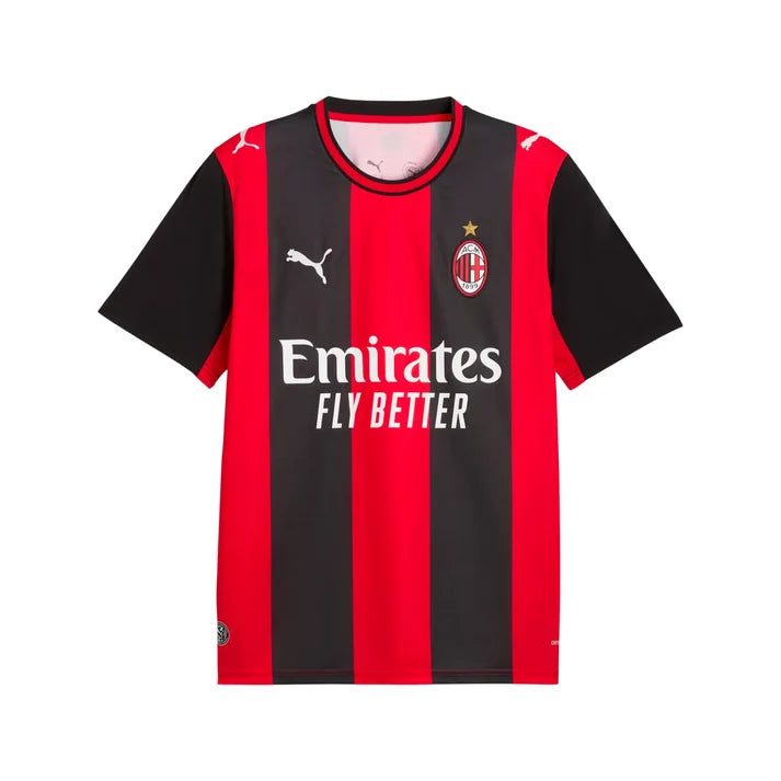 AC Milan Serie A Puma Men's Black/Red 2026/27 Home Replica Jersey