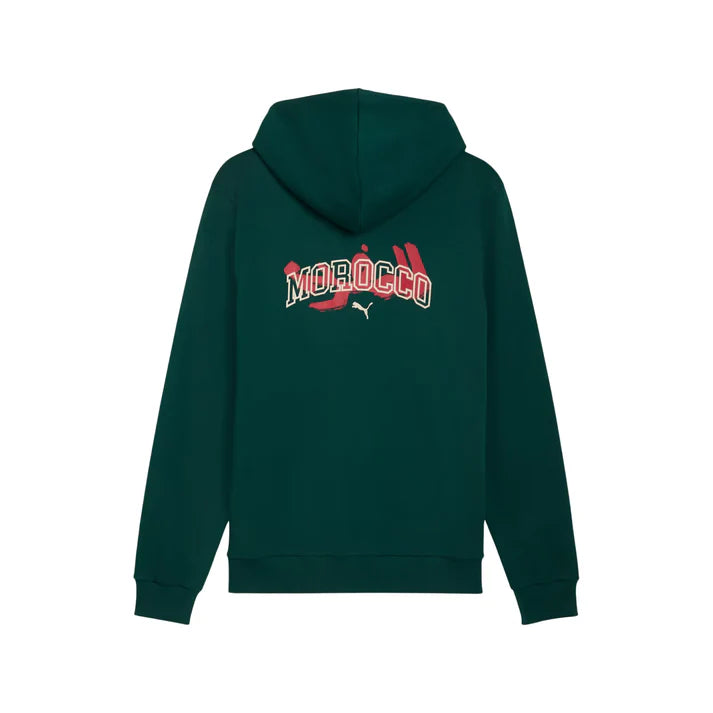Morocco National Team FIFA Puma Men's Dark Myrtle Ftblculture Zip Up Hoodie