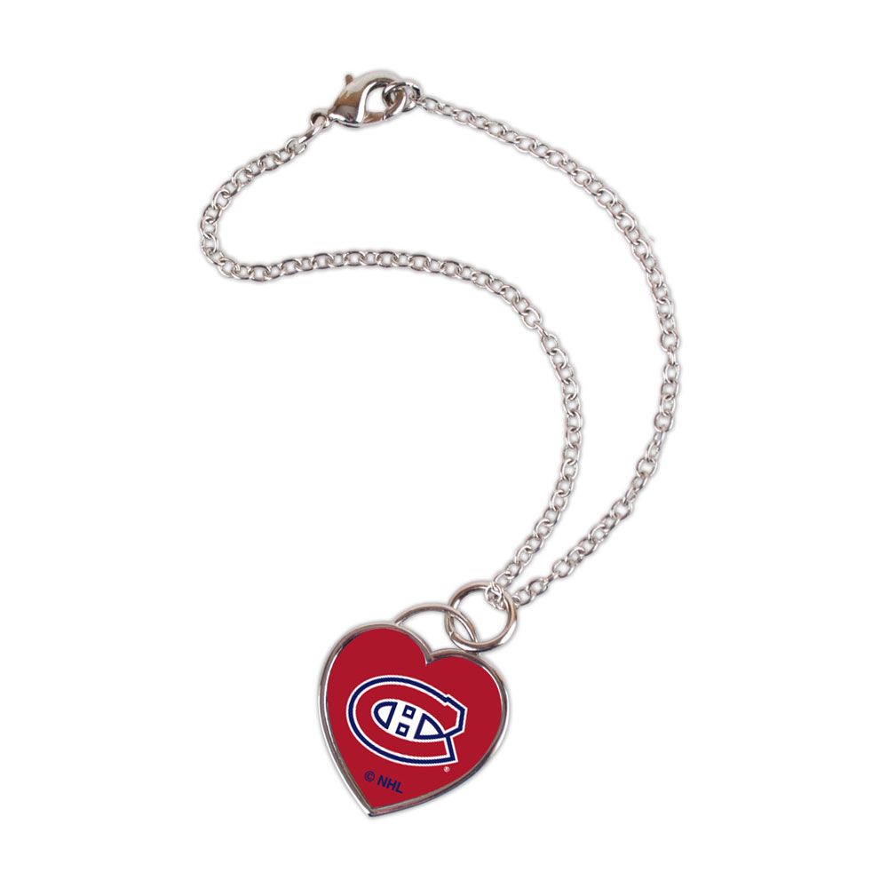 Montreal Canadiens NHL WinCraft 3D Heart Team Logo Bracelet