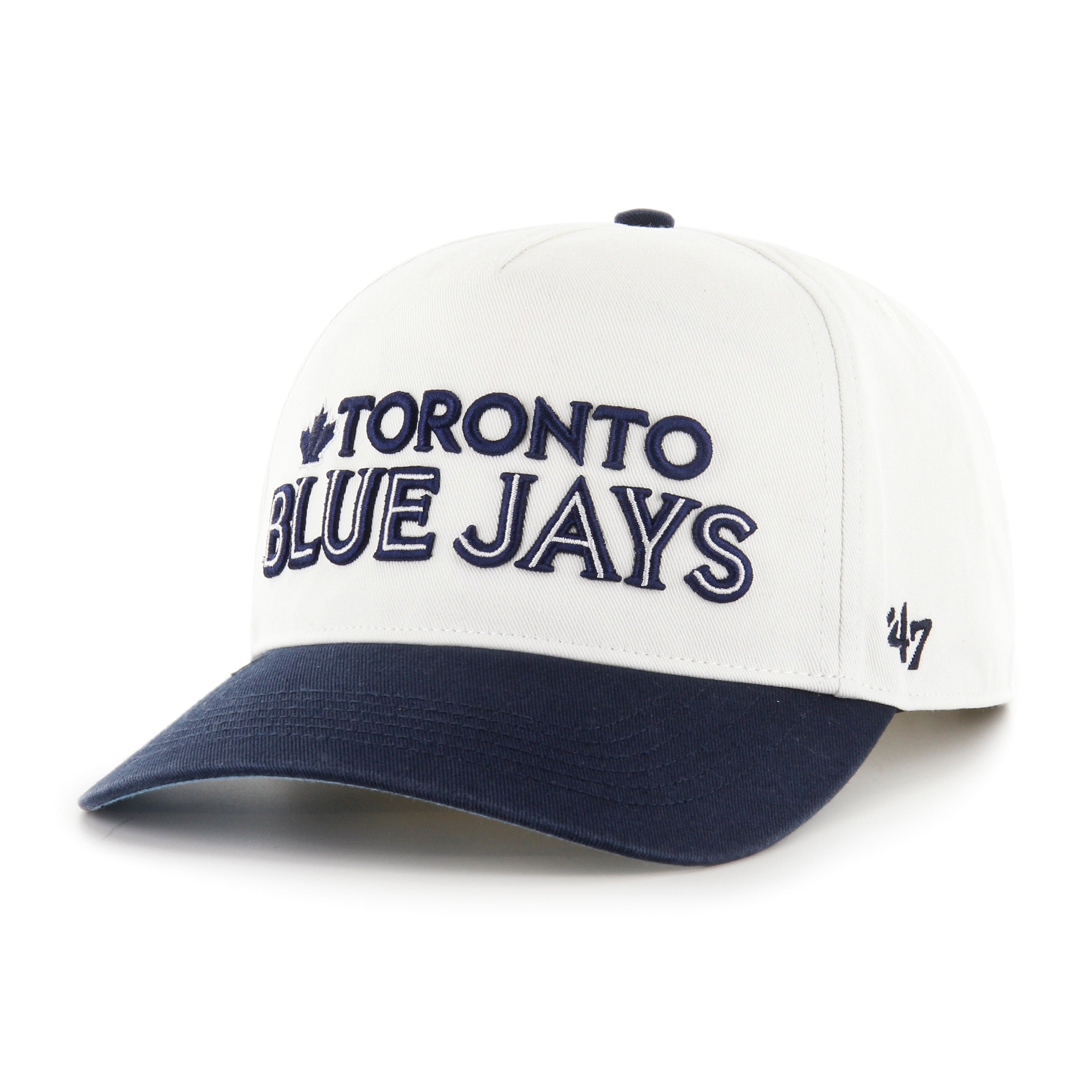 Casquette à visière à pression double pour homme de la marque MLB 47 des Blue Jays de Toronto