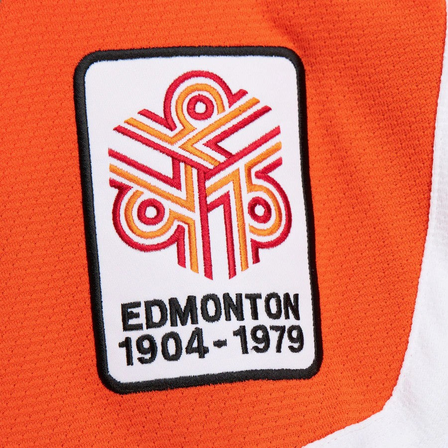 Maillot authentique Mitchell &amp; Ness pour homme, modèle royal 1979/80, des Oilers d'Edmonton de la LNH