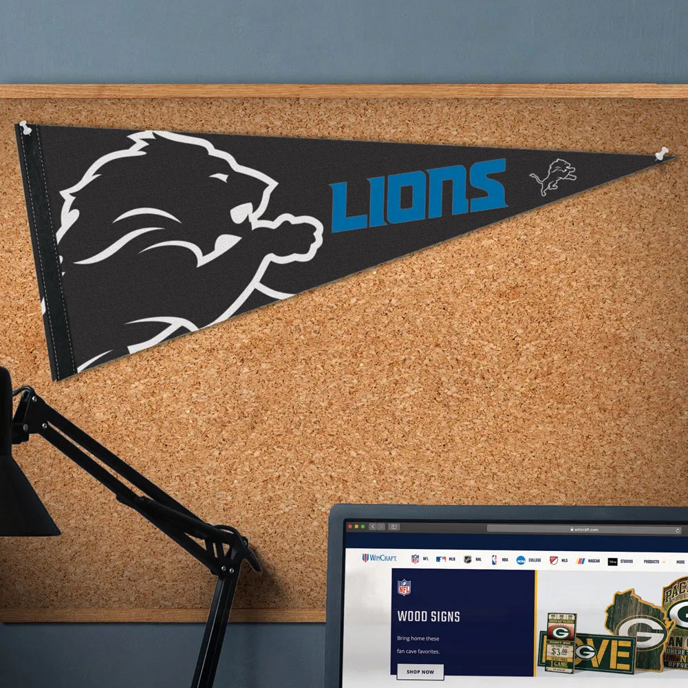 Fanion Premium WinCraft des Lions de Détroit 12"x30"