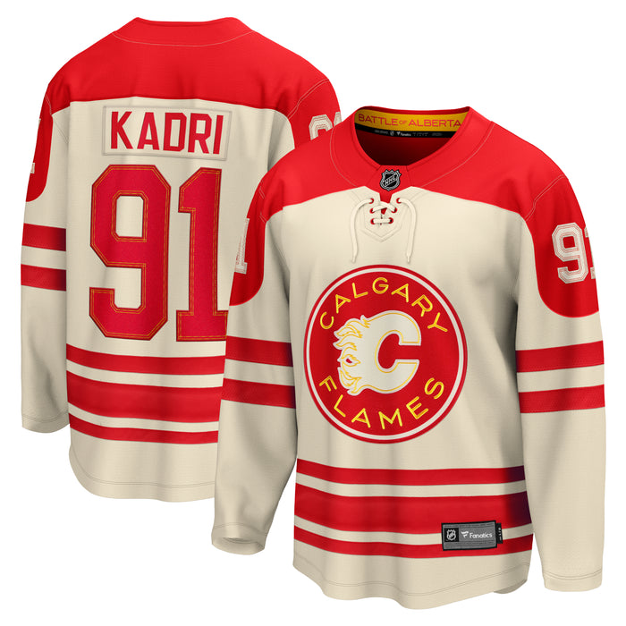 Calgary Flames Nazem Kadri Fanatics Branded Red 2023 NHL Heritage