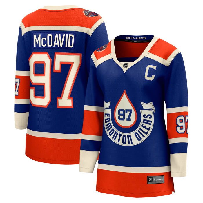 Youth Fanatics Branded Connor McDavid Royal Edmonton Oilers Home