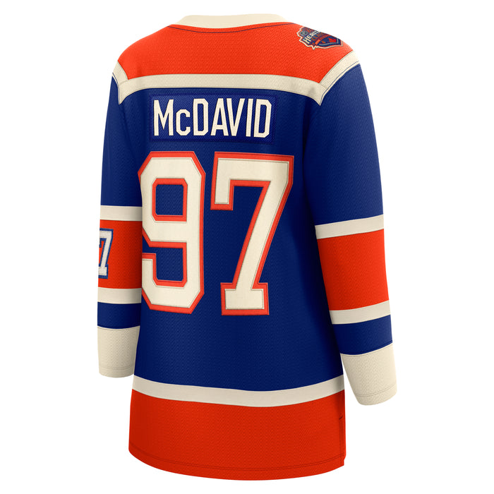 Connor McDavid Edmonton Oilers Autographed adidas White Reverse
