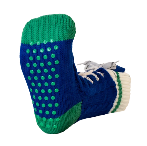 Vancouver Canucks NHL Hockey Sockey Unisex Navy Slipper Skates Socks