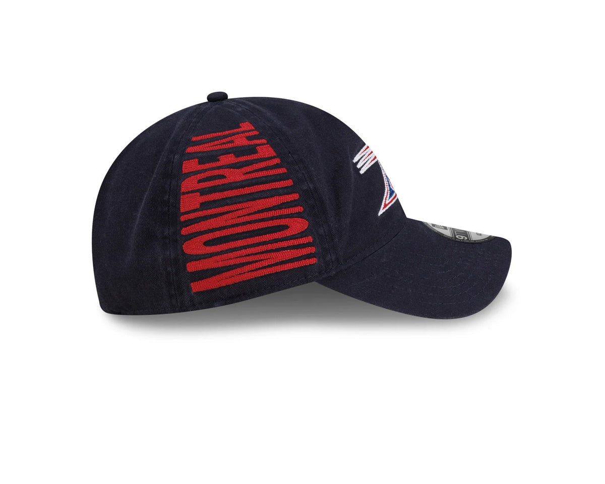 Montreal Alouettes CFL New Era Men's Navy 9Twenty 2026 Turf Traditions Adjustable Hat