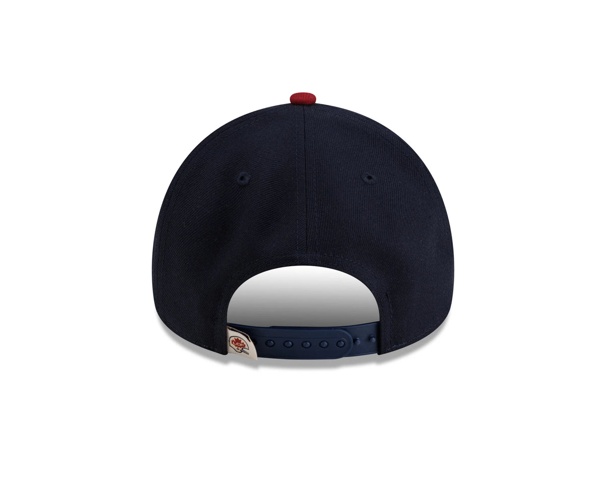 Montreal Alouettes CFL New Era Men's Navy/Red 9Forty A-Frame 2026 Turf Traditions Snapback Hat