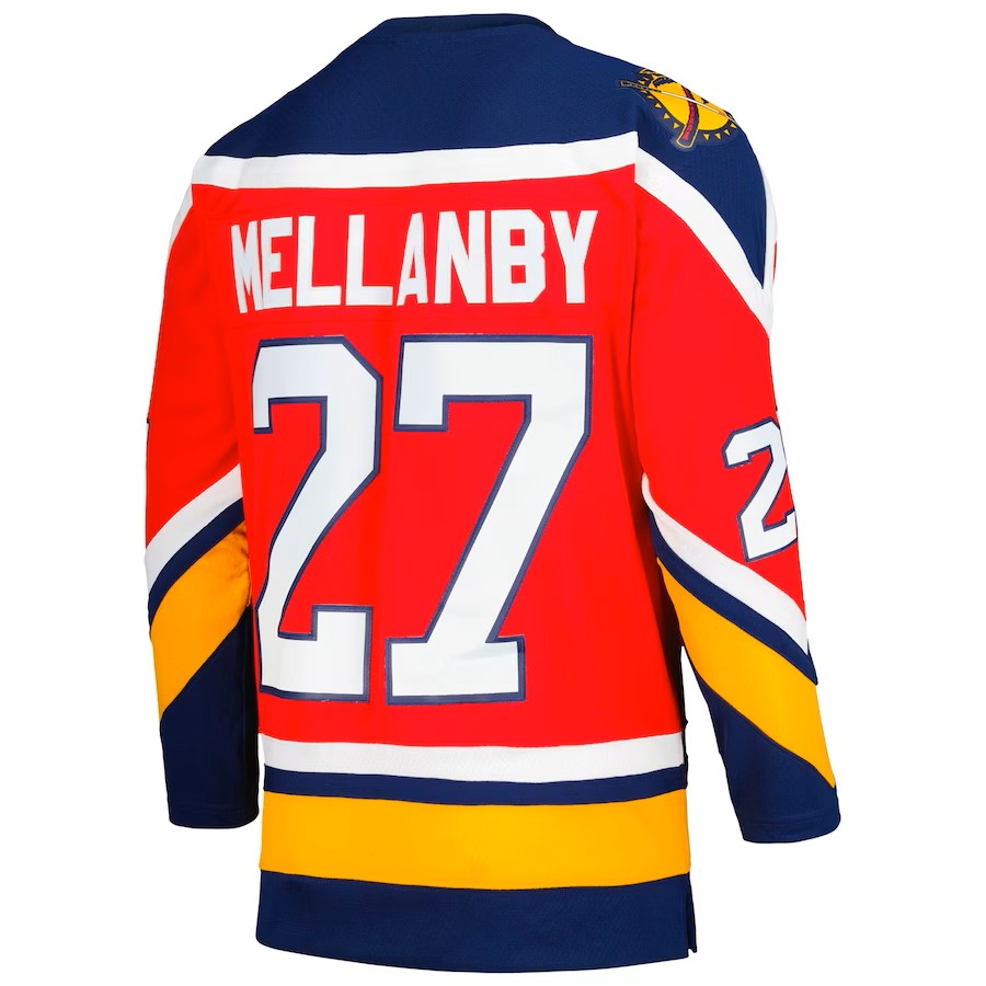 Scott Mellanby Florida Panthers NHL Mitchell & Ness Men's Red 1995 Blue Line Authentic Jersey