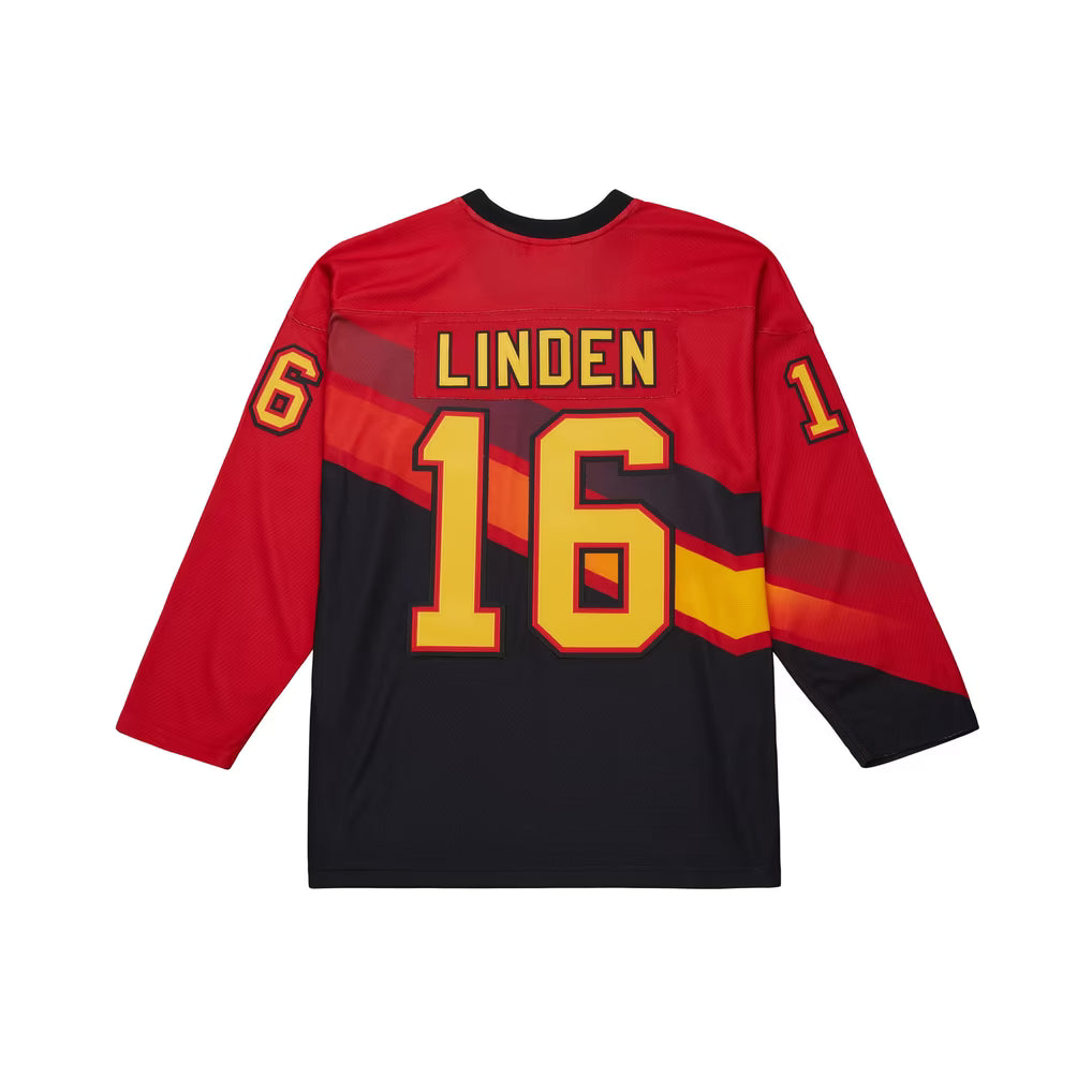 Trevor Linden Vancouver Canucks NHL Mitchell & Ness Men's Red 1995-1996 Power Play Authentic Jersey