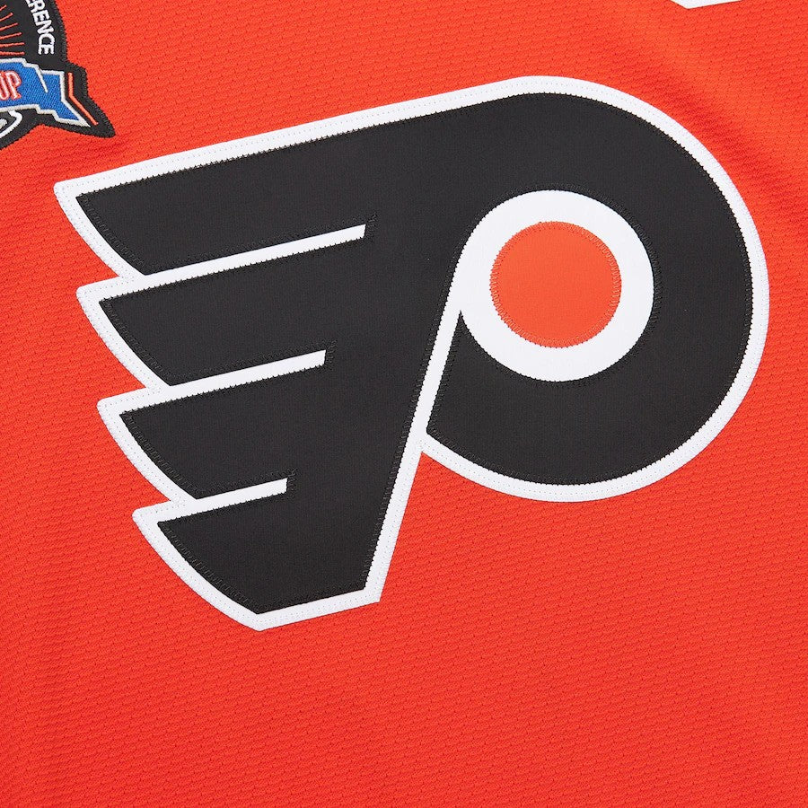 Maillot authentique Mitchell &amp; Ness orange pour homme des Flyers de Philadelphie de la LNH, 1996-1997, Eric Lindros