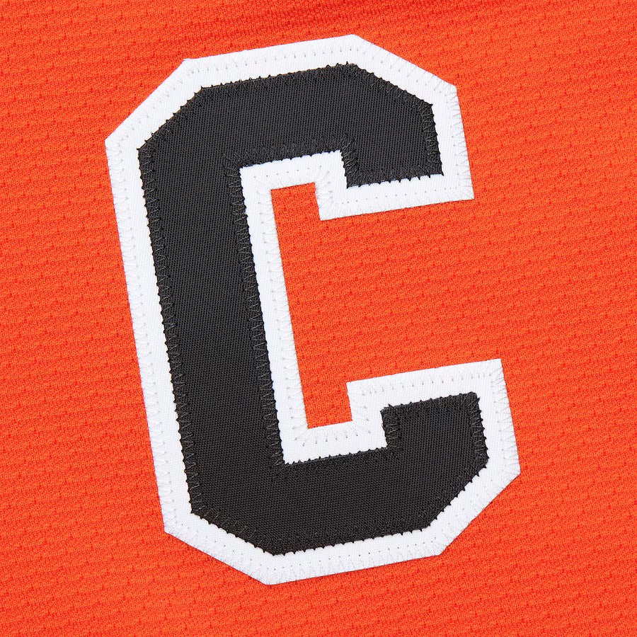 Maillot authentique Mitchell &amp; Ness orange pour homme des Flyers de Philadelphie de la LNH, 1996-1997, Eric Lindros