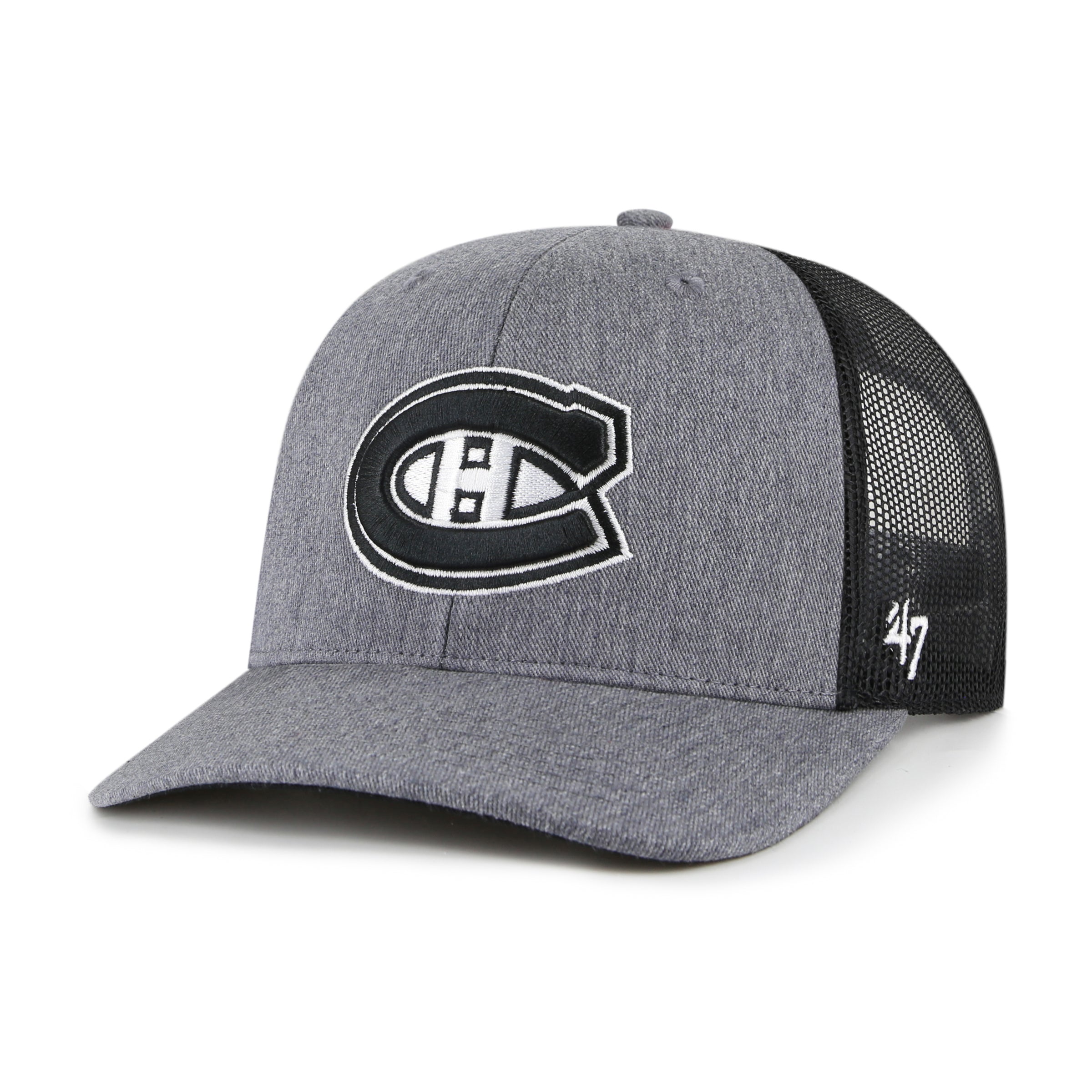 Snapback de camionneur en carbone 47 Brand des Canadiens de Montréal LNH pour hommes