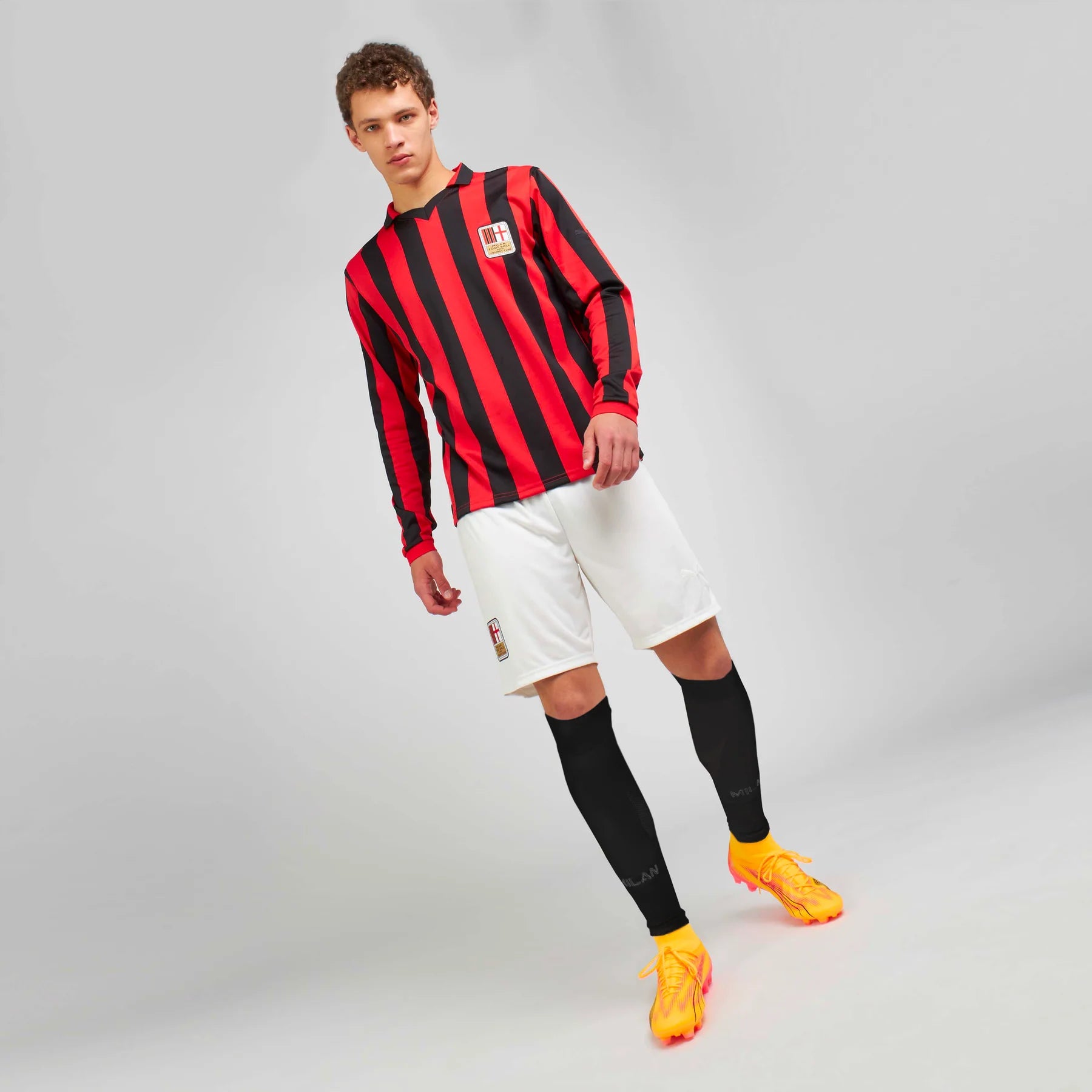 Maillot authentique Puma 125e anniversaire AC Milan Serie A pour homme rouge 2024/25