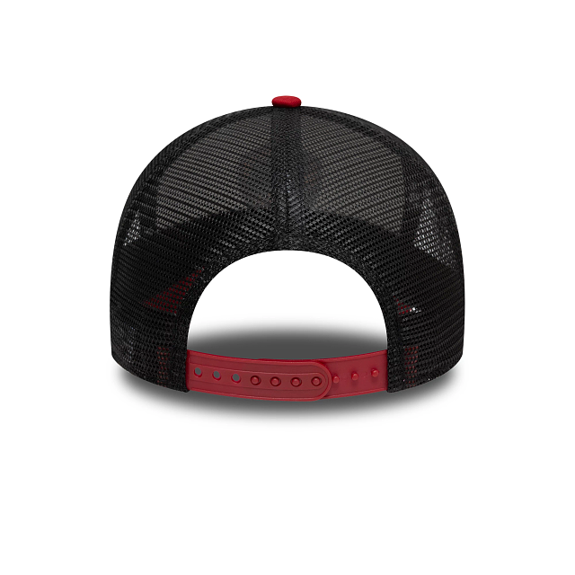 Casquette snapback New Era 9Forty Trucker Core blanche/rouge pour homme de l'AS Roma Serie A