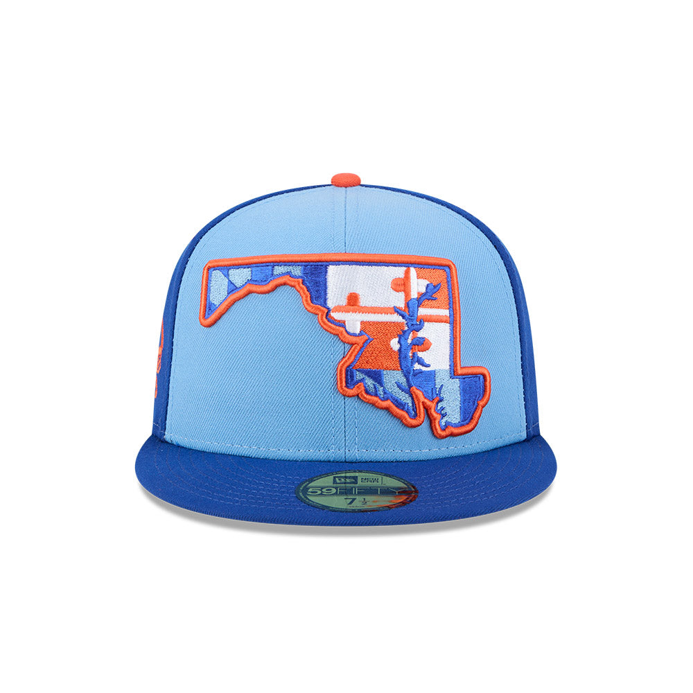 Aberdeen IronBirds MiLB New Era Men's Light Blue/Royal 59Fifty Alternate Authentic Collection Fitted Hat