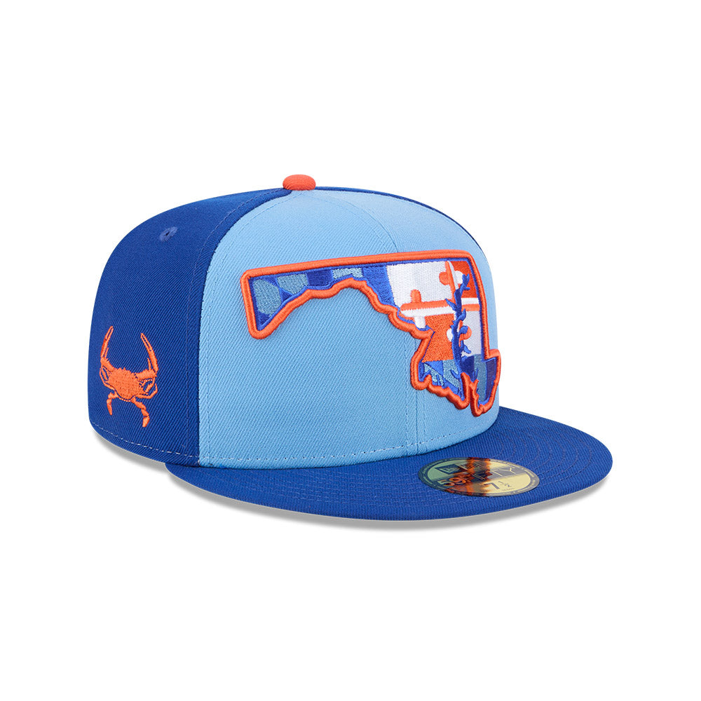 Aberdeen IronBirds MiLB New Era Men's Light Blue/Royal 59Fifty Alternate Authentic Collection Fitted Hat