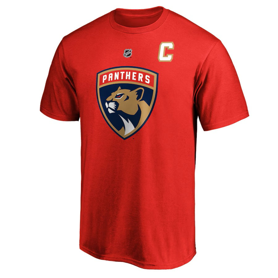 Aleksander Barkov Florida Panthers NHL Fanatics Branded Men's Red Authentic T-Shirt