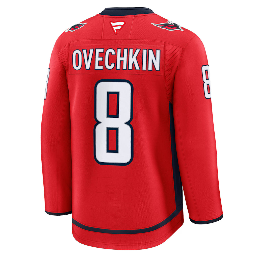Alexander Ovechkin Washington Capitals NHL Fanatics Branded Men's Red Premium Jersey