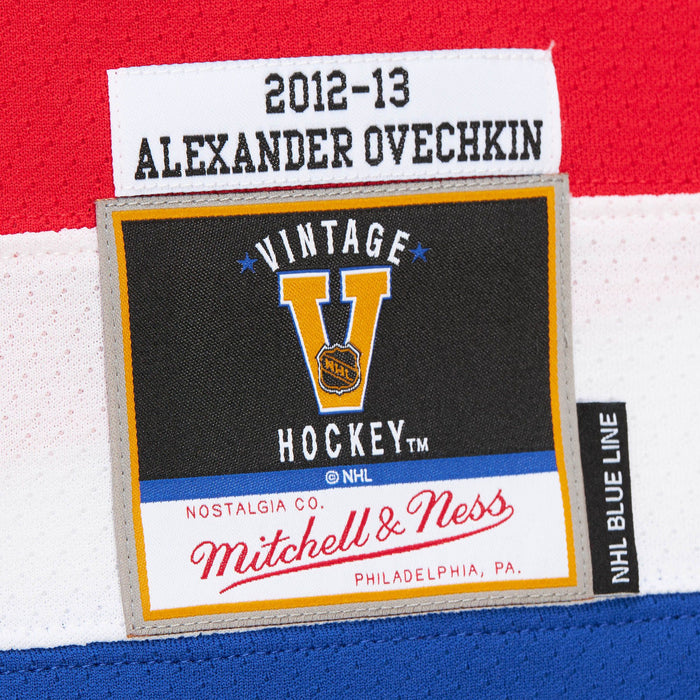 Alexander Ovechkin Washington Capitals NHL Mitchell & Ness Men's White 2012 Alternate Blue Line Authentic Jersey