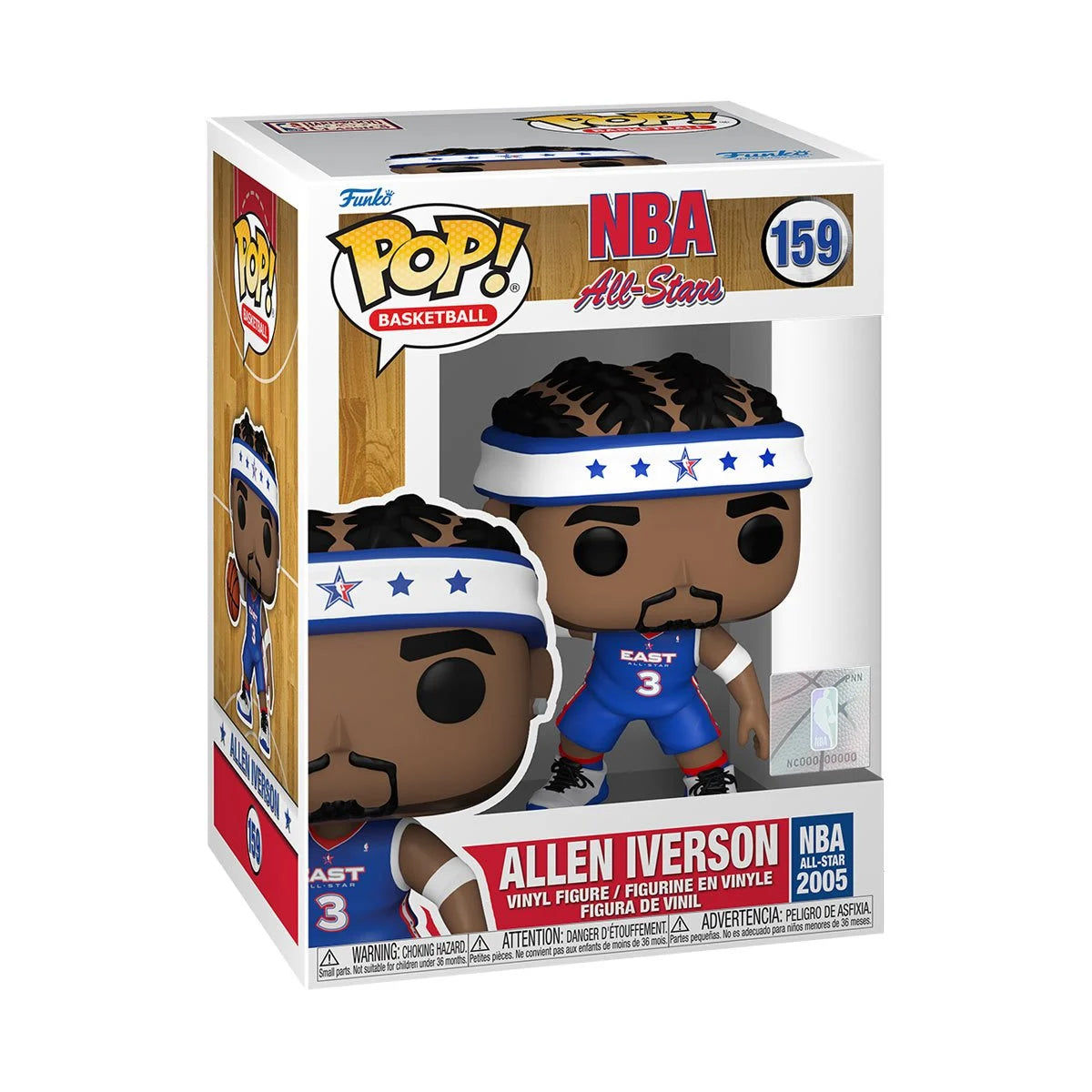 Allen Iverson NBA Funko POP Legends 2005 All Star Uniforme Figurine en vinyle