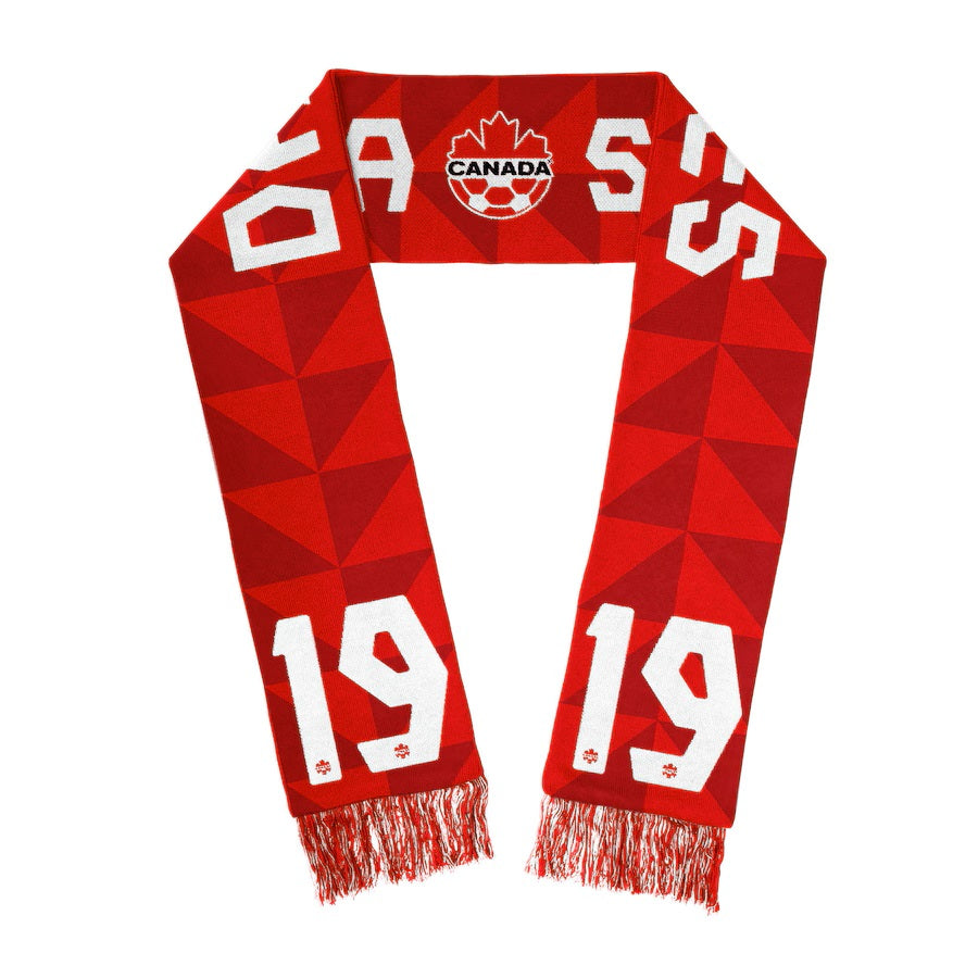 Alphonso Davies Écharpe de joueur en jacquard rouge Nike de football du Canada