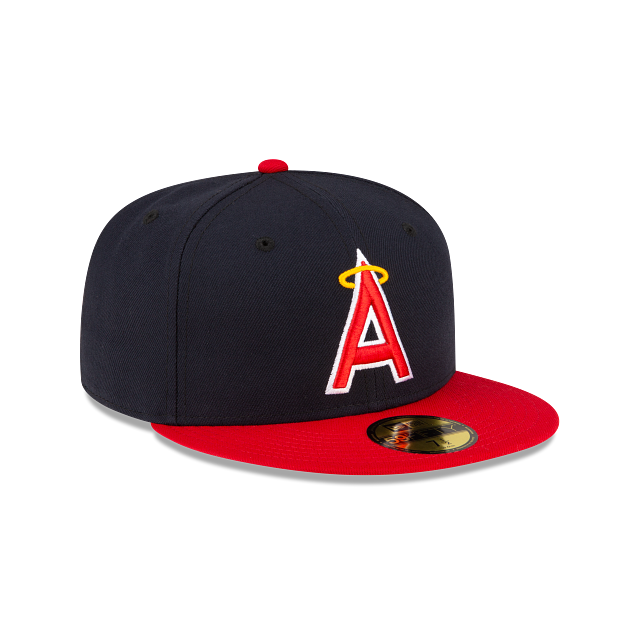 Los Angeles Angels MLB New Era Casquette ajustée alternative 59Fifty Authentic Collection pour hommes bleu marine/rouge 