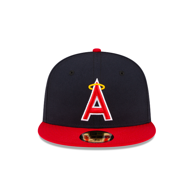 Los Angeles Angels MLB New Era Casquette ajustée alternative 59Fifty Authentic Collection pour hommes bleu marine/rouge 