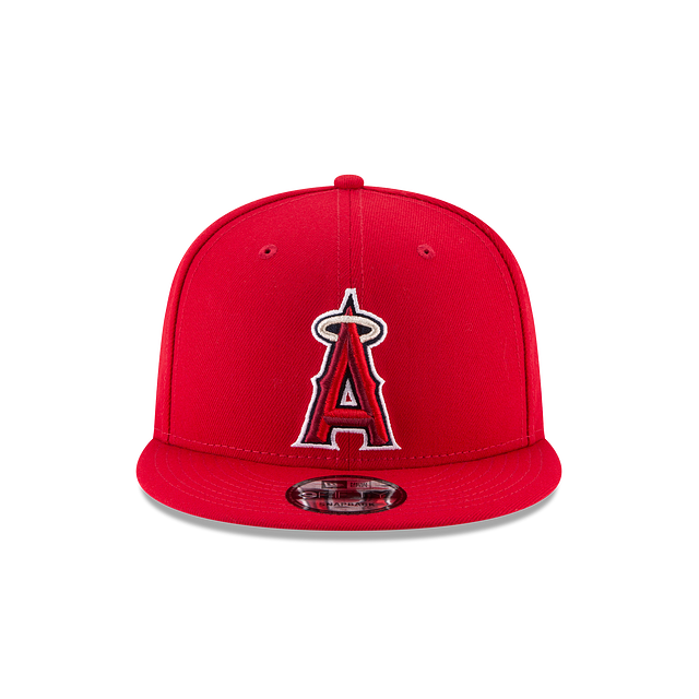 Anaheim Angels MLB New Era Men's Red White 9Fifty Team Color Basic Snapback